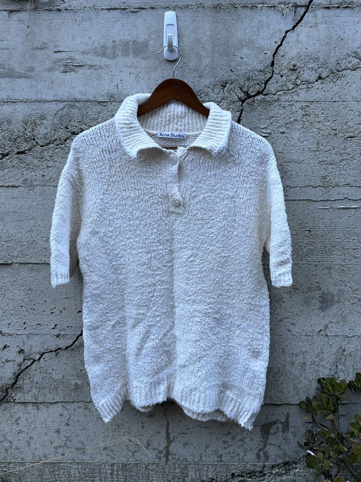 Acne Studios RARE GRAIL Acne Studios textured fabric beach polo Size US M / EU 48-50 / 2 - 3 Thumbnail