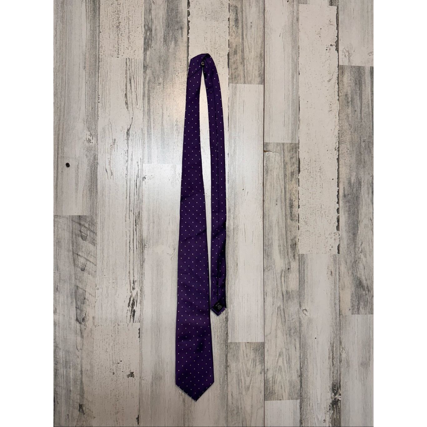 Jos. A. Bank Jos. A. Bank Executive Collection tie in purple with small w Size ONE SIZE - 1 Thumbnail