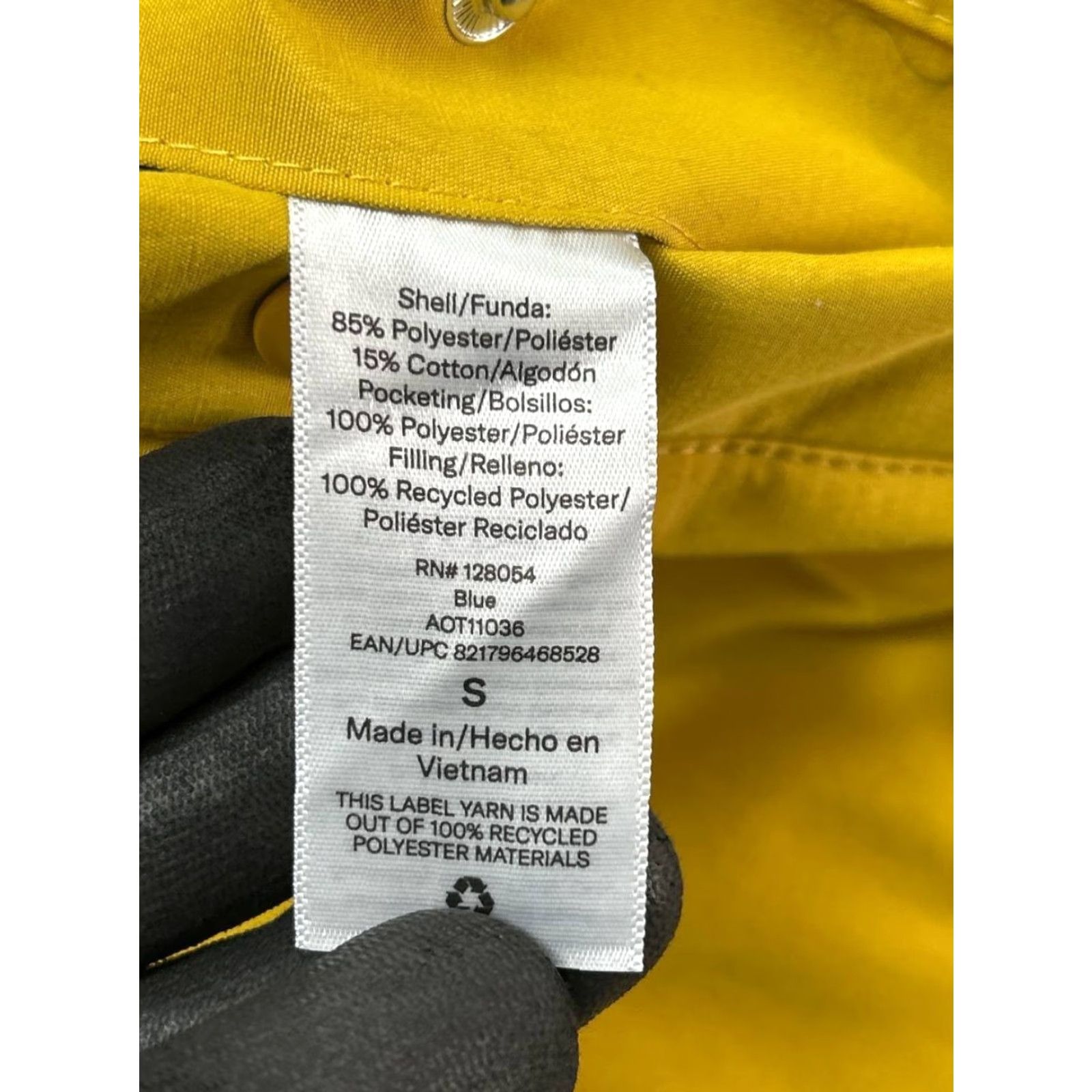 Bonobos Bonobos Jacket Mens Small Blue Reversible Bomber Full Zip Quilted Mid-Length Chest 40 in Regular Zip Polyester Size US S / EU 44-46 / 1 - 6 Thumbnail