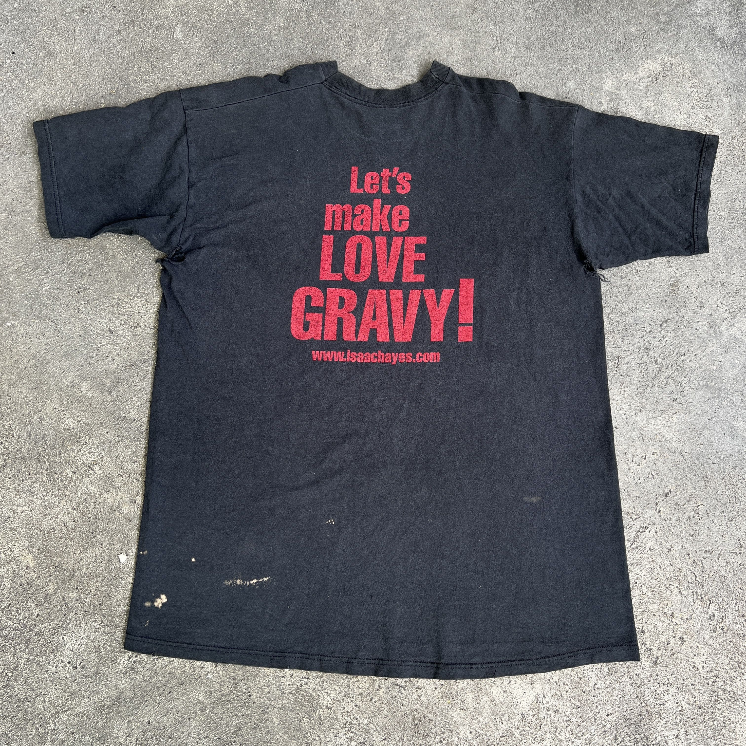 Rap Tees × Vintage Vintage 90s Isaac Hayes Tee 2XL Distressed Faded Thrashed Size US XXL / EU 58 / 5 - 14 Thumbnail
