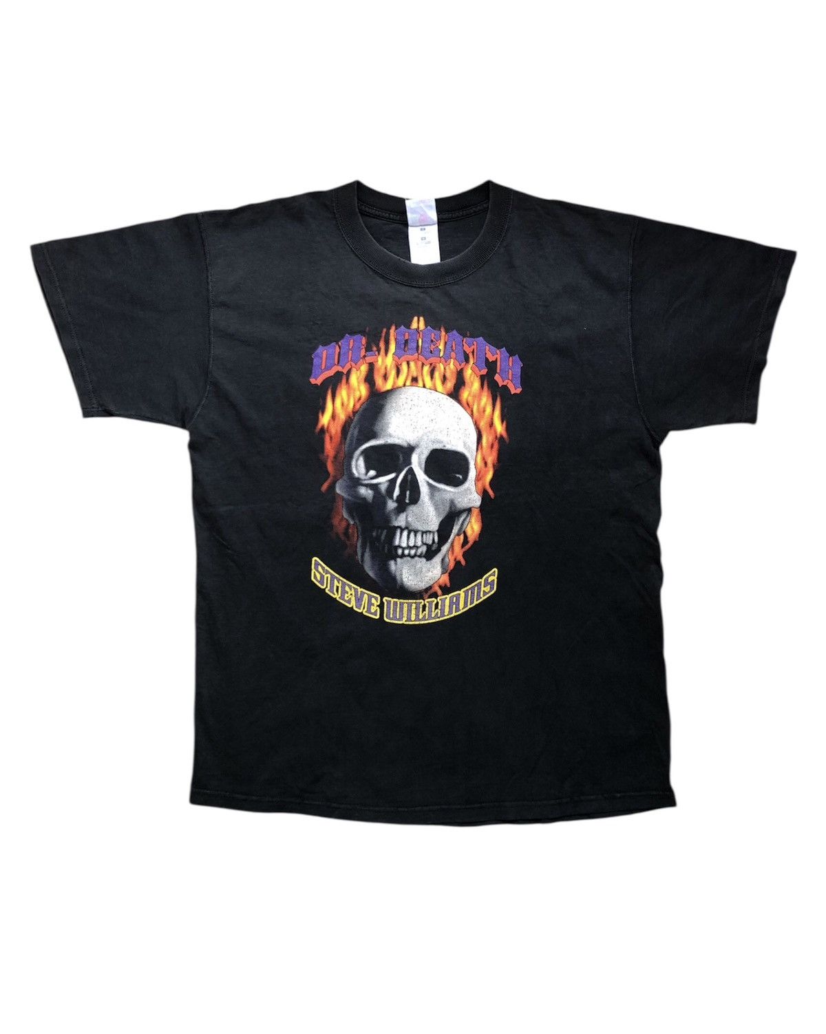 Vintage Vintage 90's DR DEATH Steve Williams Wrestling Tee Size US L / EU 52-54 / 3 - 1 Thumbnail