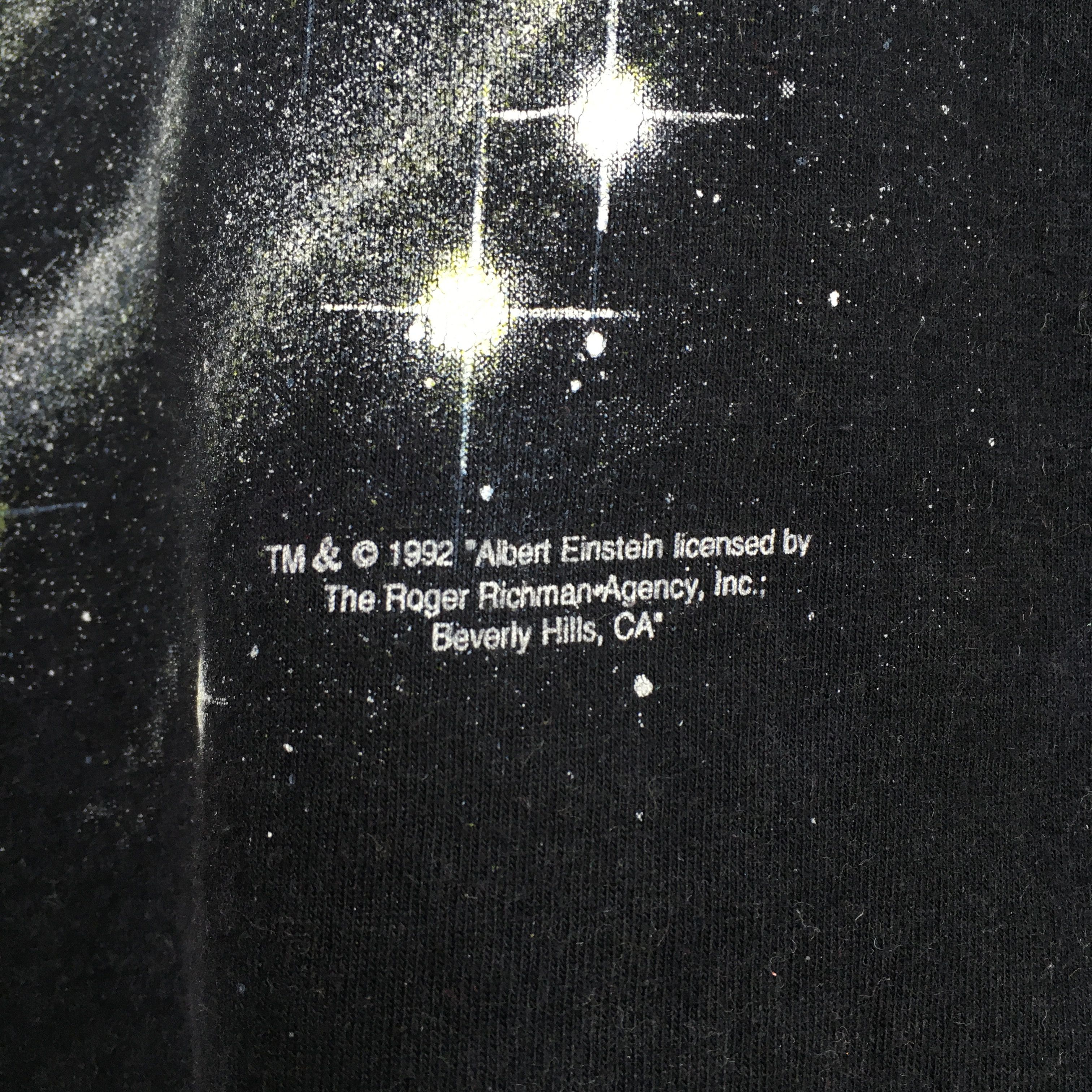 Arts & Science × Vintage Vintage 90's Albert Einstein Genius Black T shirt Medium Size US M / EU 48-50 / 2 - 5 Thumbnail
