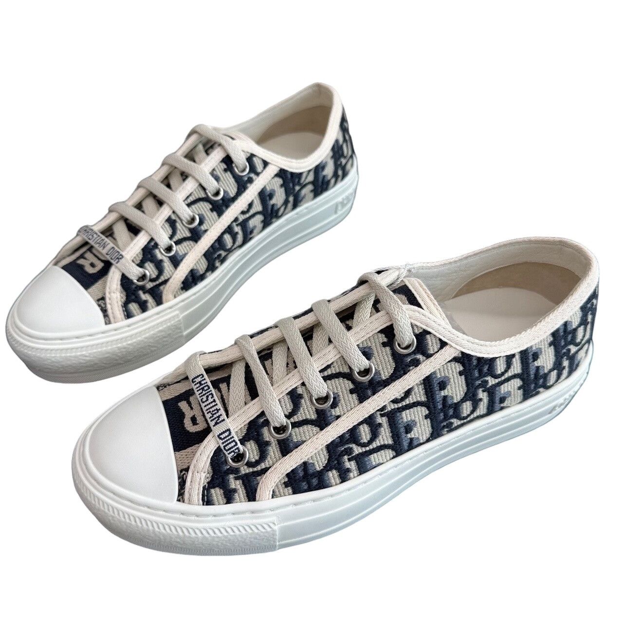 Dior Dior Walk'n'Dior Oblique Low-Top Sneakers Size 36.5 Size US 6.5 / IT 36.5 - 1 Thumbnail