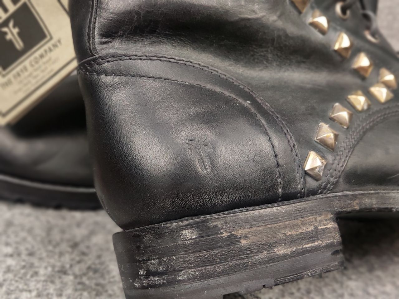 Frye Frye Design Rogan Studded Lace Tall Leather Ankle Boots Size US 11 / IT 41 - 16 Thumbnail