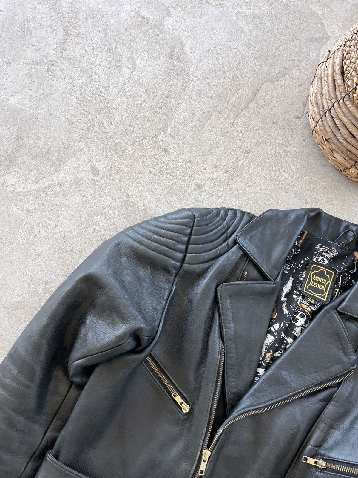 Harley Davidson Vintage Rare Leather Biker Jacket Black Insulated Lined Y2K Size US M / EU 48-50 / 2 - 7 Thumbnail