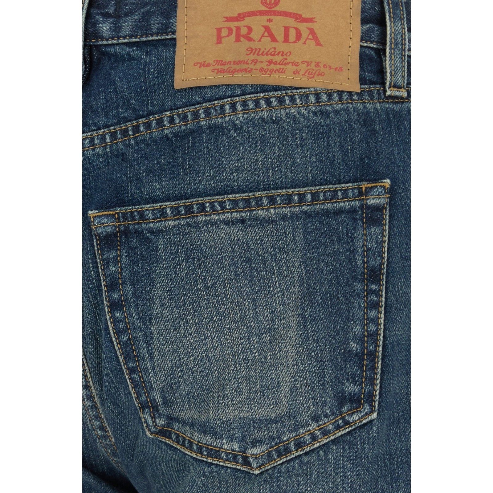 Prada PRADA Blue Denim Jeans New & Authentic (Men's size:31;) Size US 31 - 3 Thumbnail