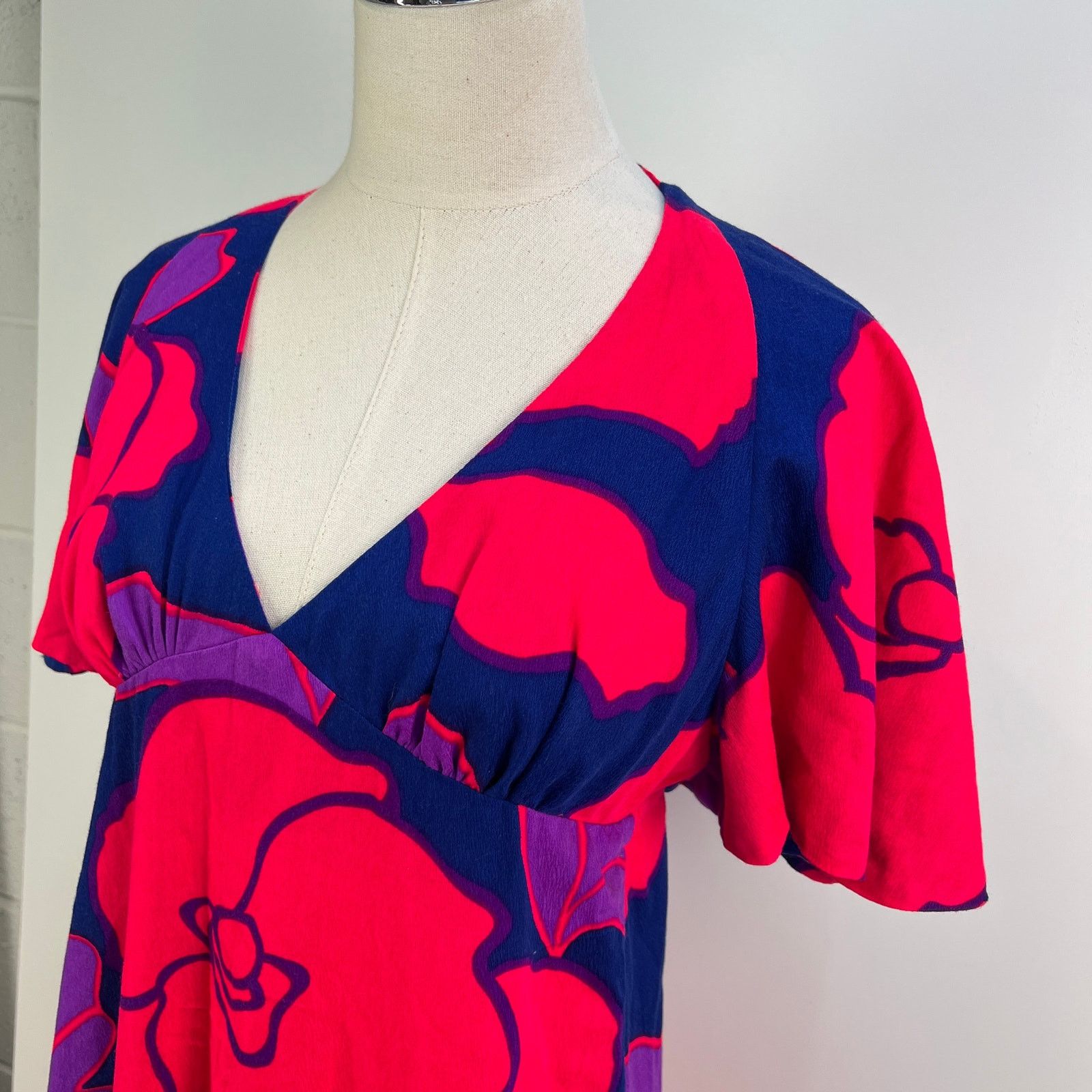 Vintage Vintage Tahiti Imports Hawaiian Floral Cut Out Back Dress Size M / US 6-8 / IT 42-44 - 2 Thumbnail