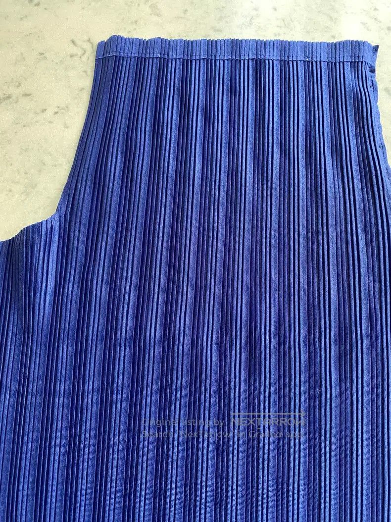Issey Miyake Issey Miyake Blue Rib Top Size L / US 10 / IT 46 - 4 Thumbnail