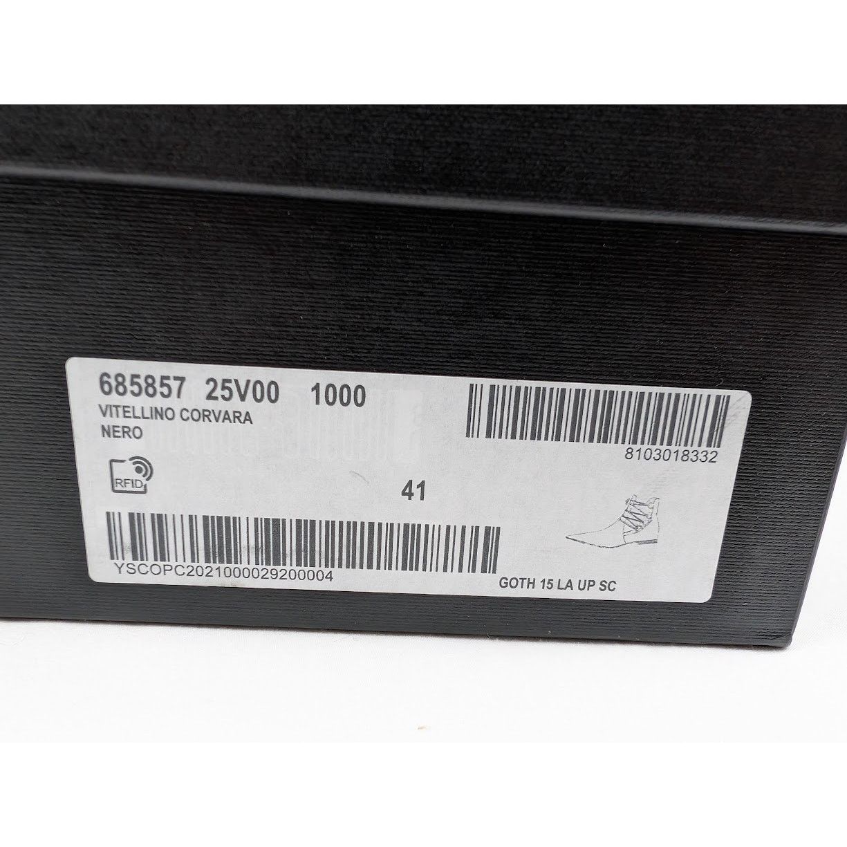 Saint Laurent Paris o1rshd1 Goth 15 Lace Up Shoes in Nero Size US 8 / EU 41 - 21 Thumbnail