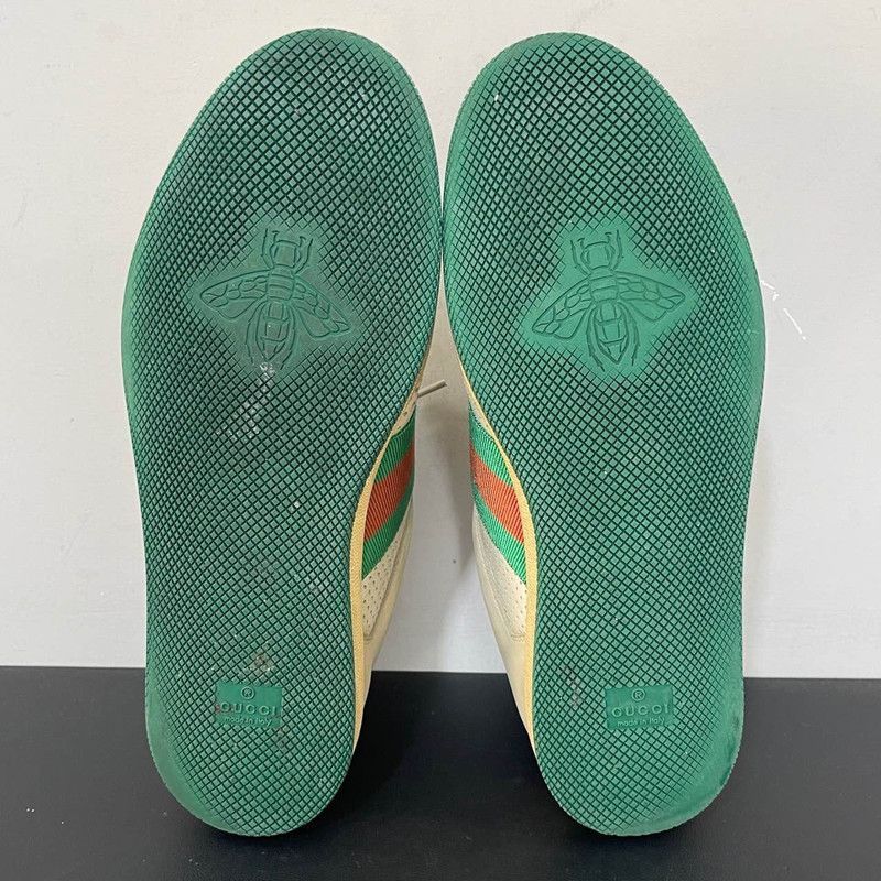 Gucci Gucci Screener Distressed Sneakers in Gray-Green - Size US 9 / EU 42 - 4 Thumbnail