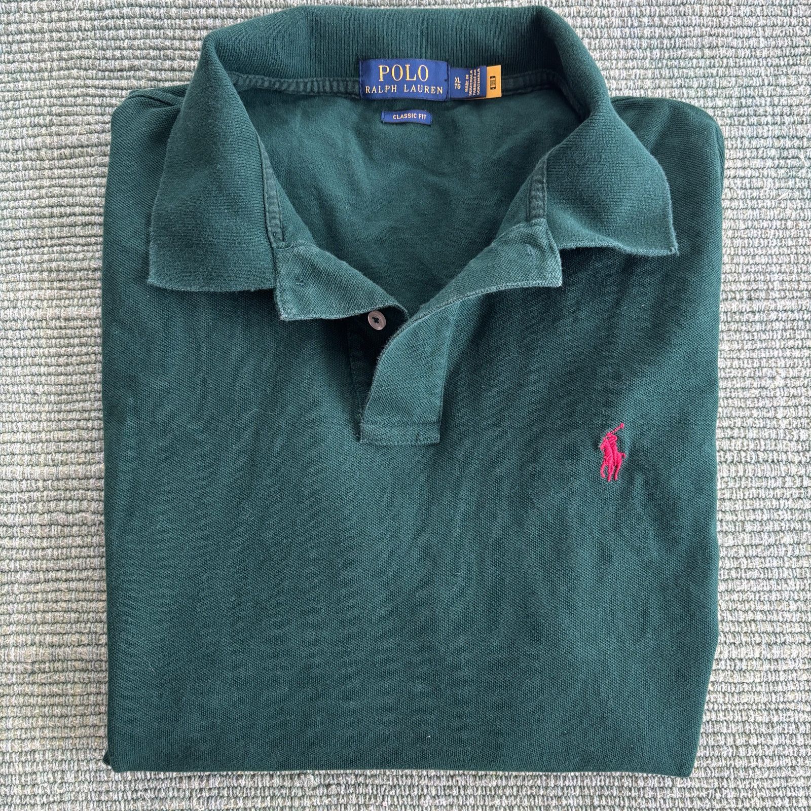 Polo Ralph Lauren Modern pre-owned Polo Ralph Lauren green collared polo shirt Size US XL / EU 56 / 4 - 1 Thumbnail