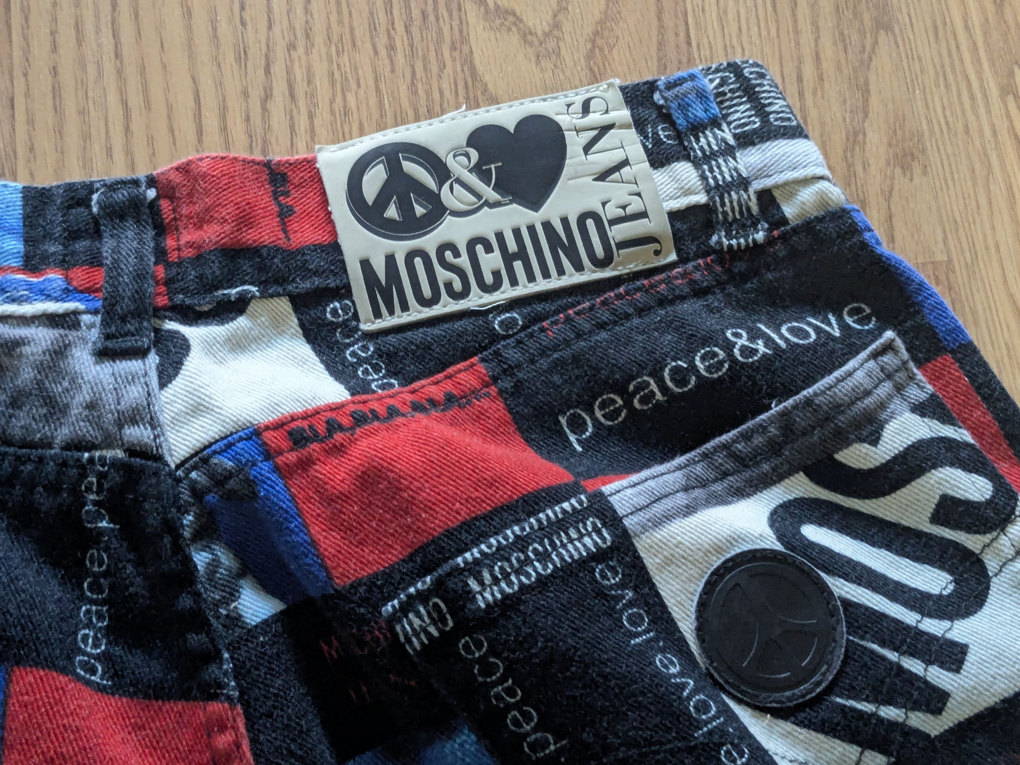 Other Vintage Moschino Jeans Red White Blue 30x31 Italy Size US 30 / EU 46 - 3 Thumbnail