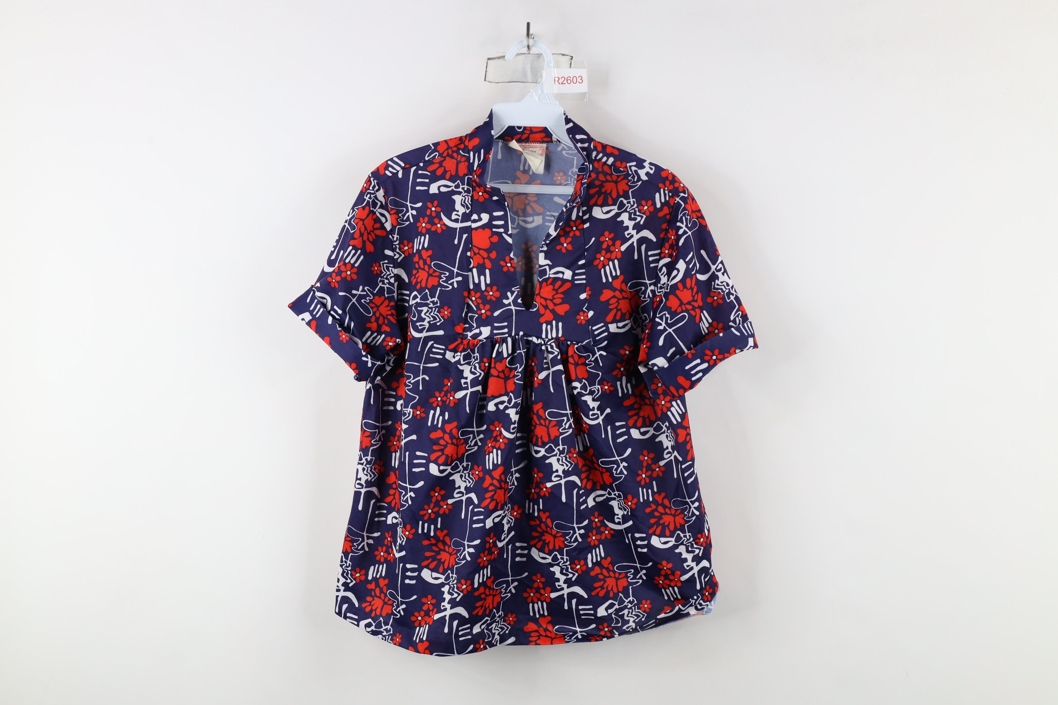 Vintage Vintage 70s Mid Century Modern MCM Knit Cuff Blouse Top USA Size L / US 10 / IT 46 - 1 Thumbnail