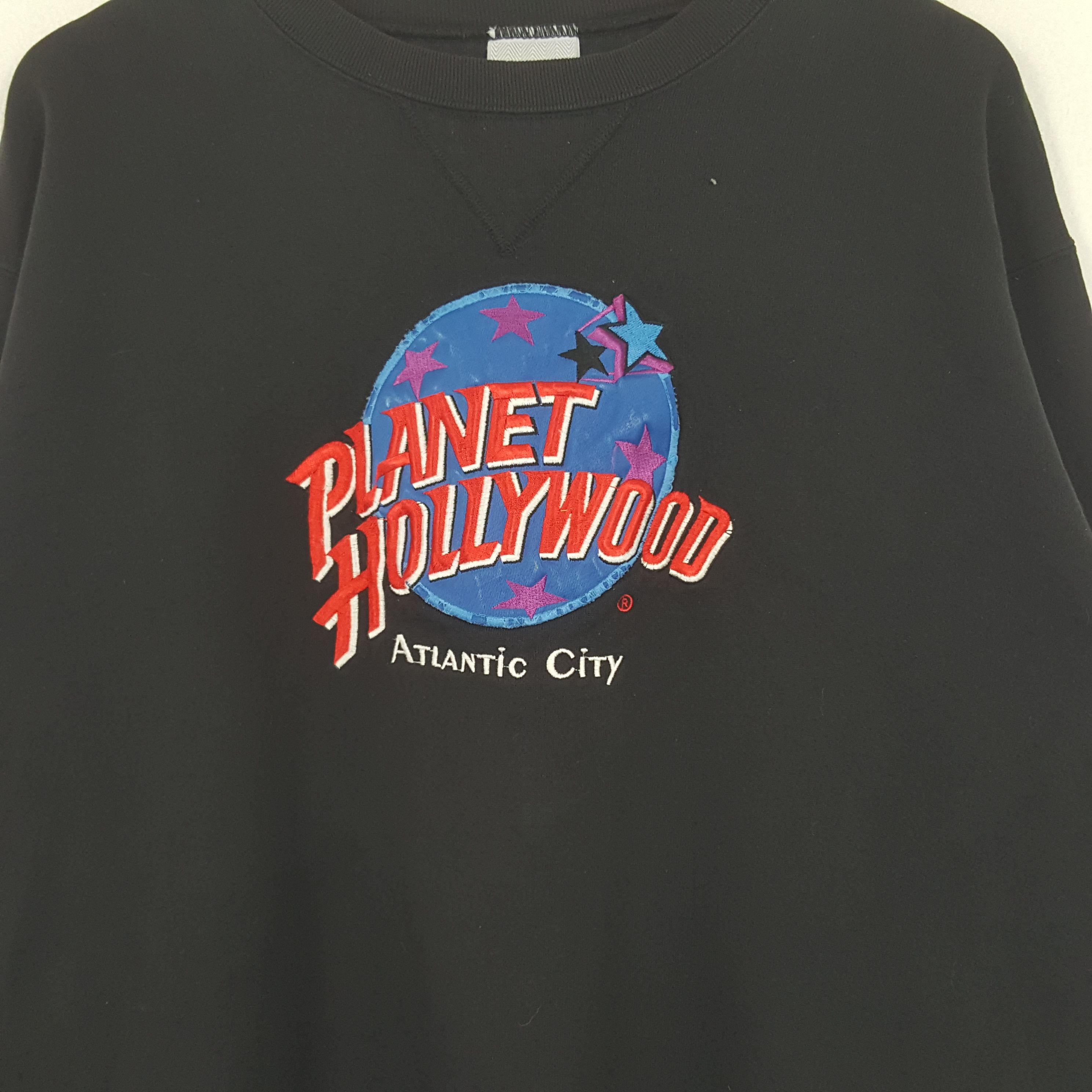 Planet Hollywood × Vintage Vintage Planet Hollywood Atlantic City Streetwear Sweatshirt Size US L / EU 52-54 / 3 - 2 Thumbnail