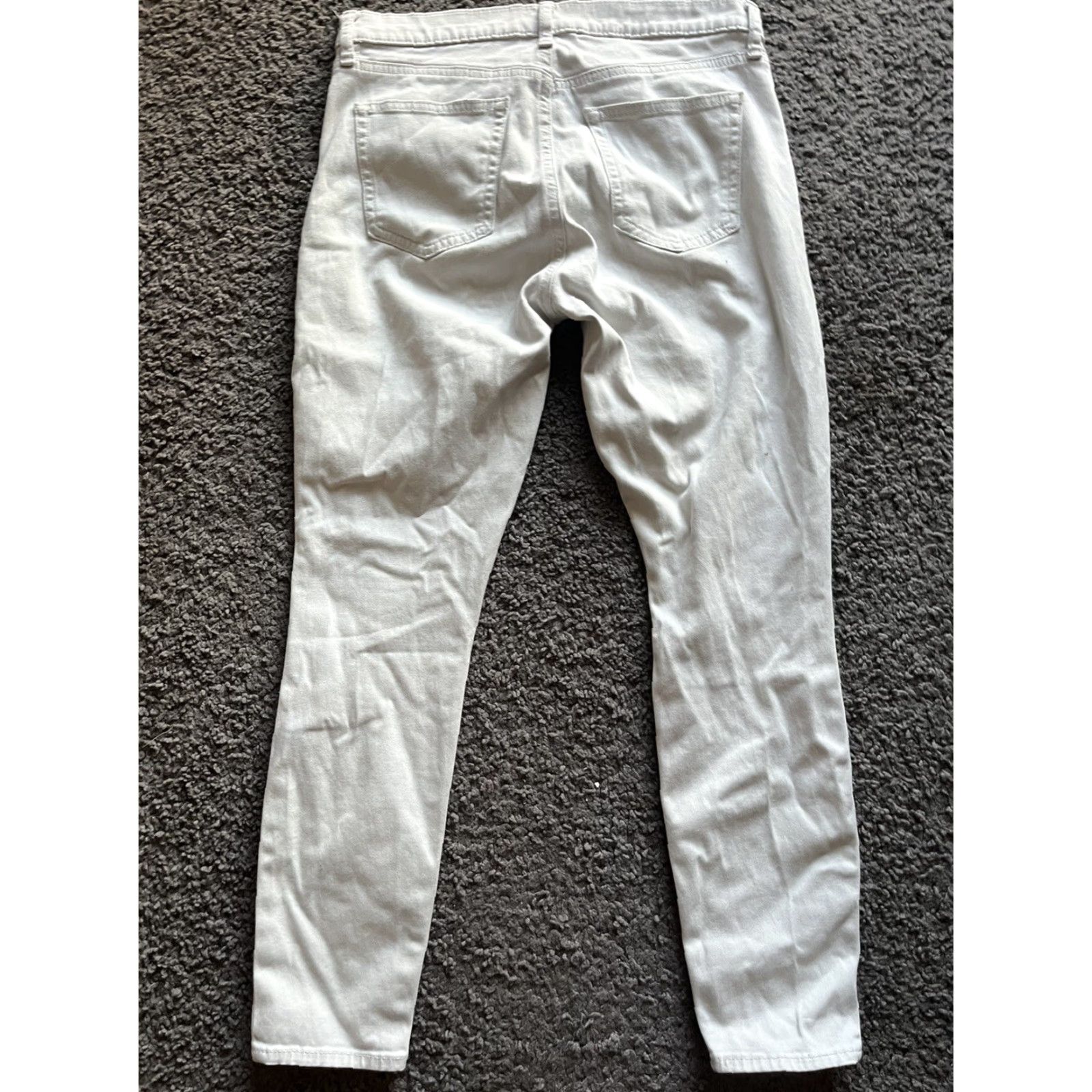 Gap GAP Jeans Women 29P White Skinny High Rise Petite 27" Inseam GAP 1989 Women Size 29" - 3 Thumbnail