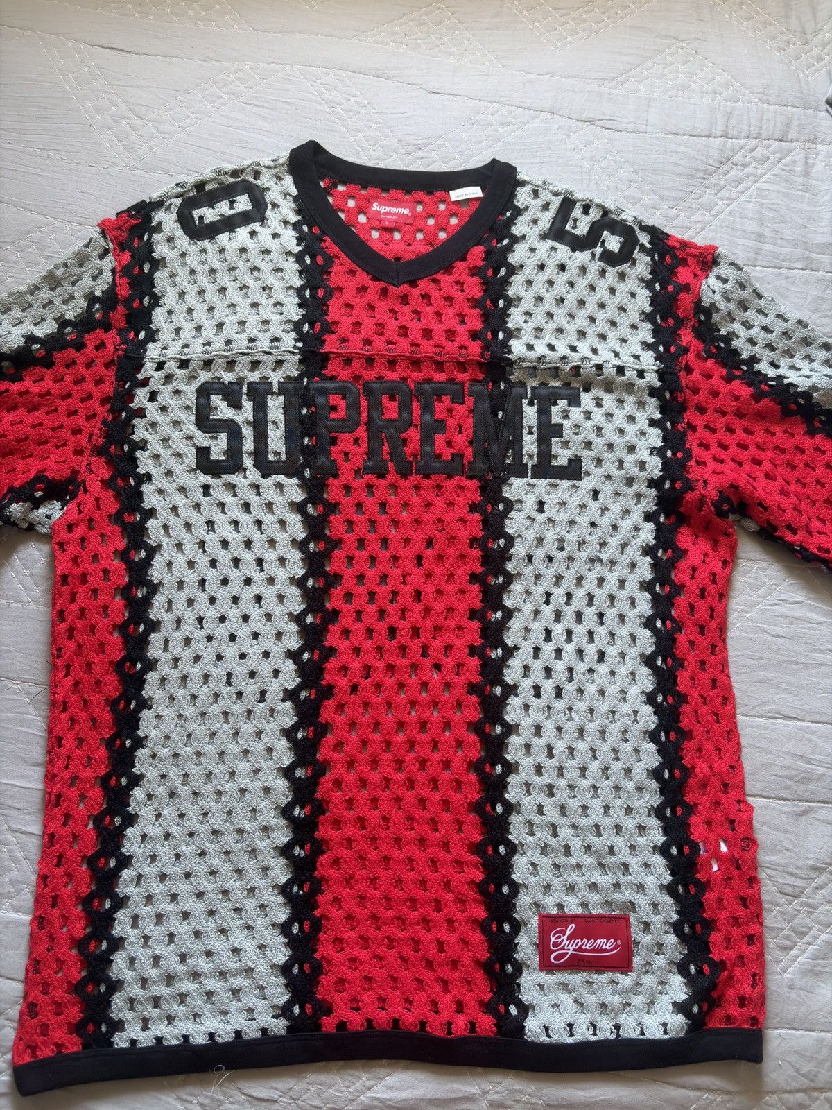 Supreme Supreme Crochet Football Jersey | Grailed