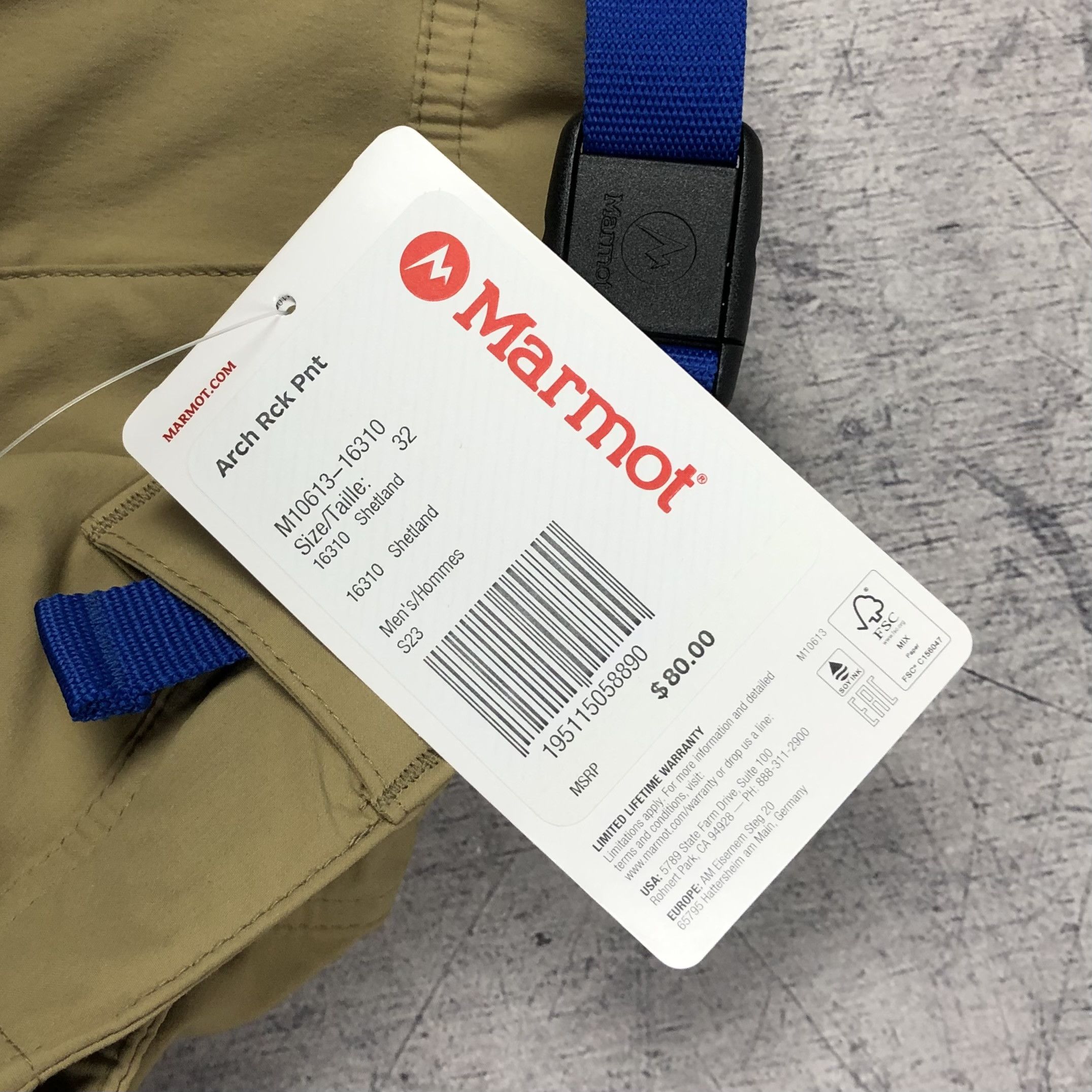 Marmot Marmot Arch Rock Outdoor Pants New! Size US 32 / EU 48 - 5 Thumbnail