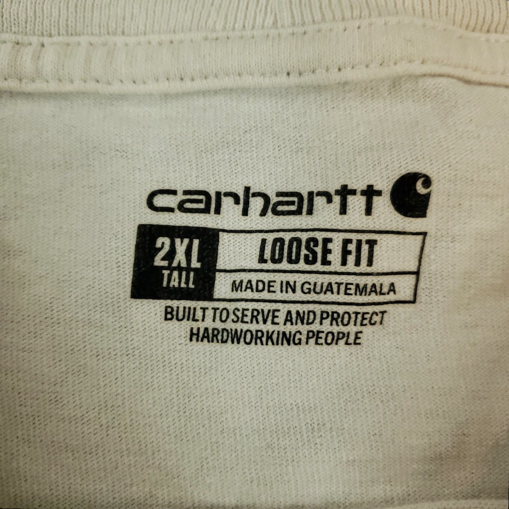 Carhartt Carhartt Mens 2XL XXL Tall Short Sleeve White Loose Fit Crew Neck Size US XXL / EU 58 / 5 - 5 Thumbnail