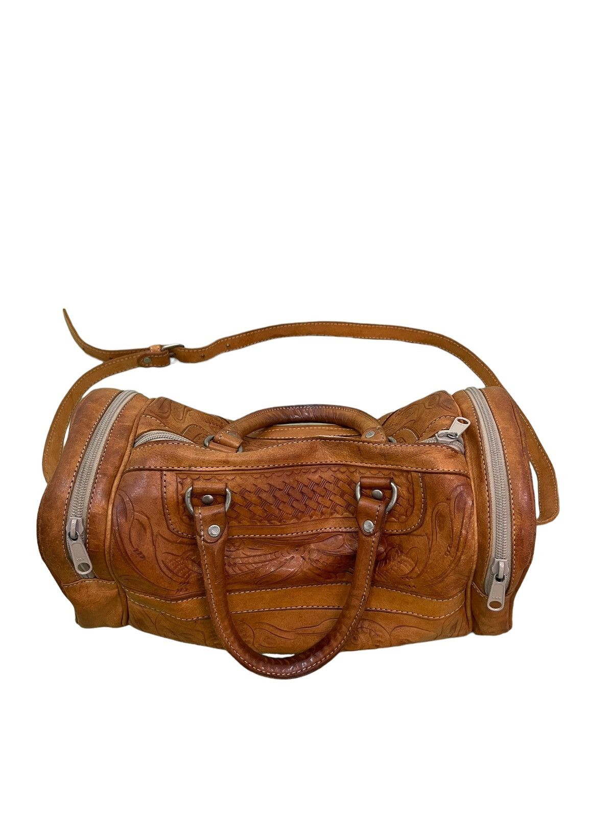 Genuine Leather Full Leather Boston Bag Vintage LL Artworks 2🟩 Size ONE SIZE - 10 Thumbnail