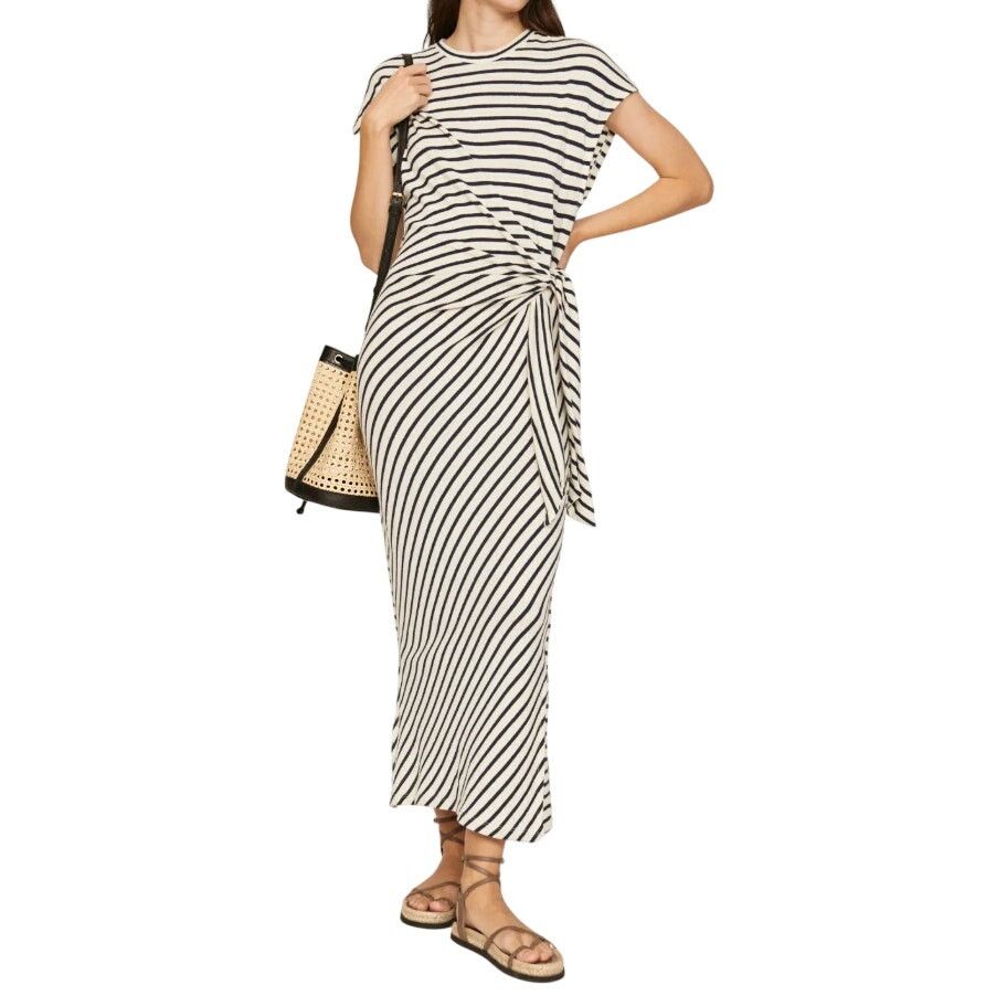 Apiece Apart Apiece Apart Vanina Dress in Cream/Blue, Size L Size L / US 10 / IT 46 - 2 Thumbnail