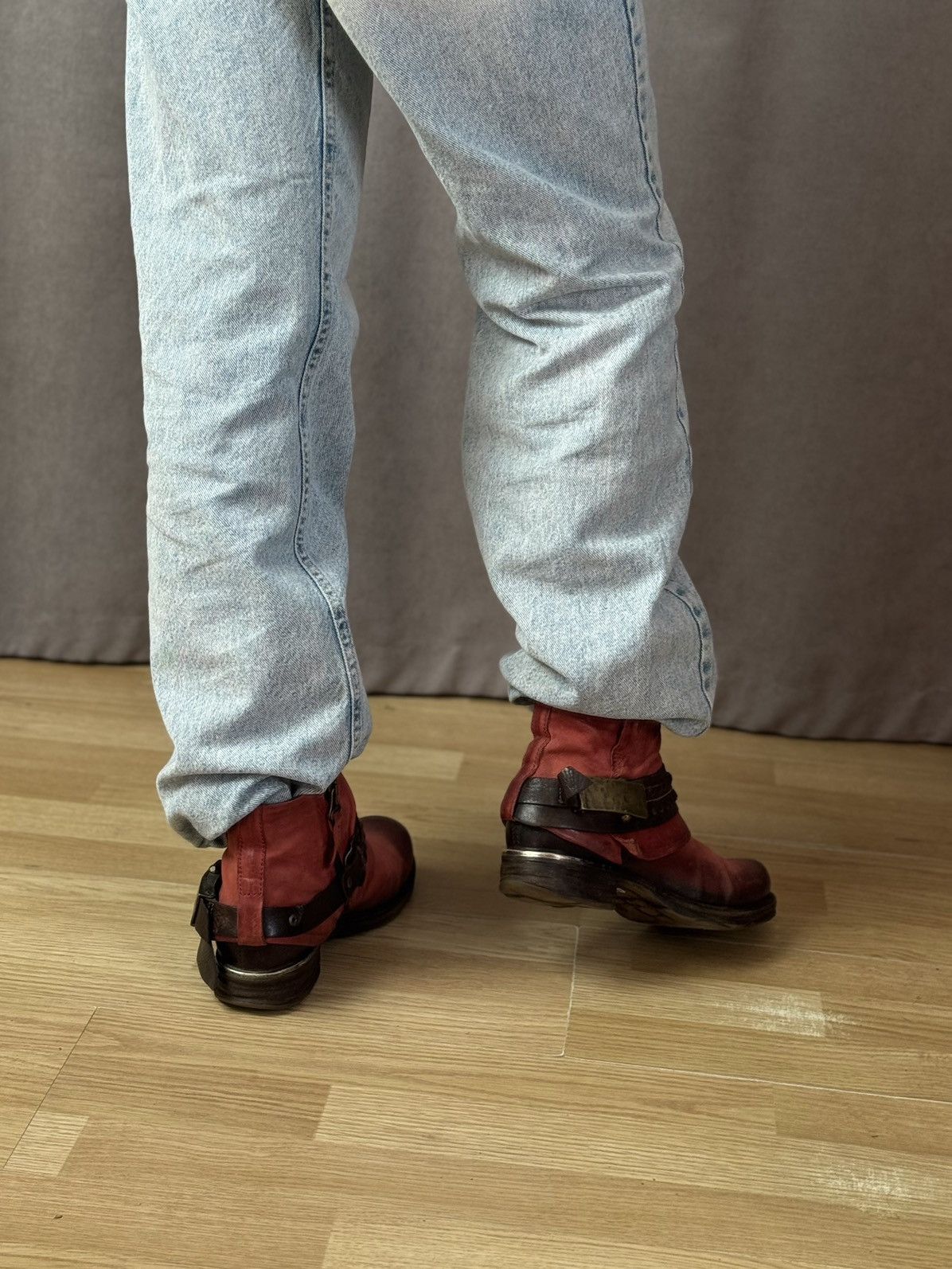 A.S.98 Vintage Leather Boots A S 98 Ankle Hight shoes Guidi Style Size US 7 / IT 37 - 11 Thumbnail