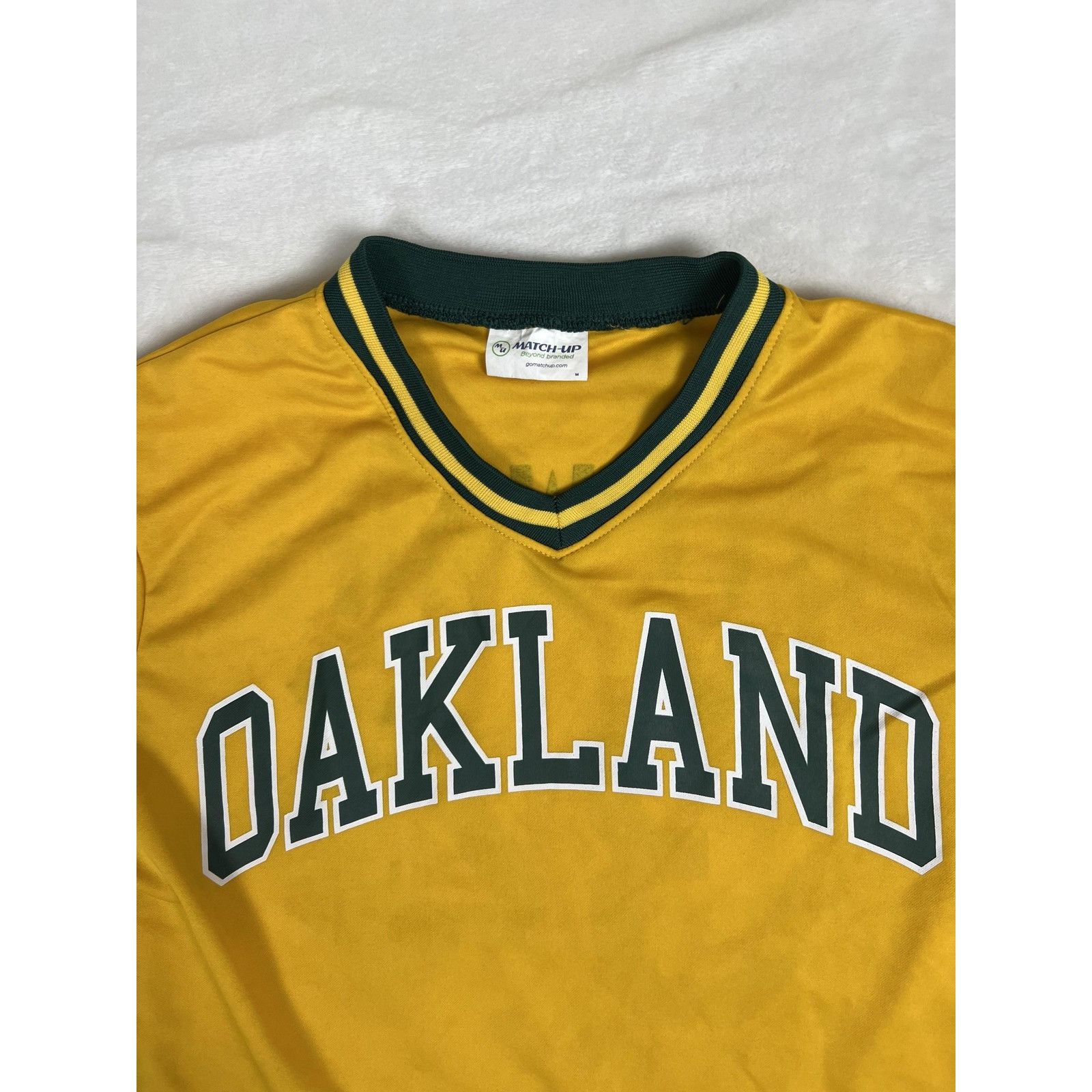 Other Oakland Athletics Dave Stewart Jersey Mens Medium Yellow Gre Size US M / EU 48-50 / 2 - 4 Thumbnail