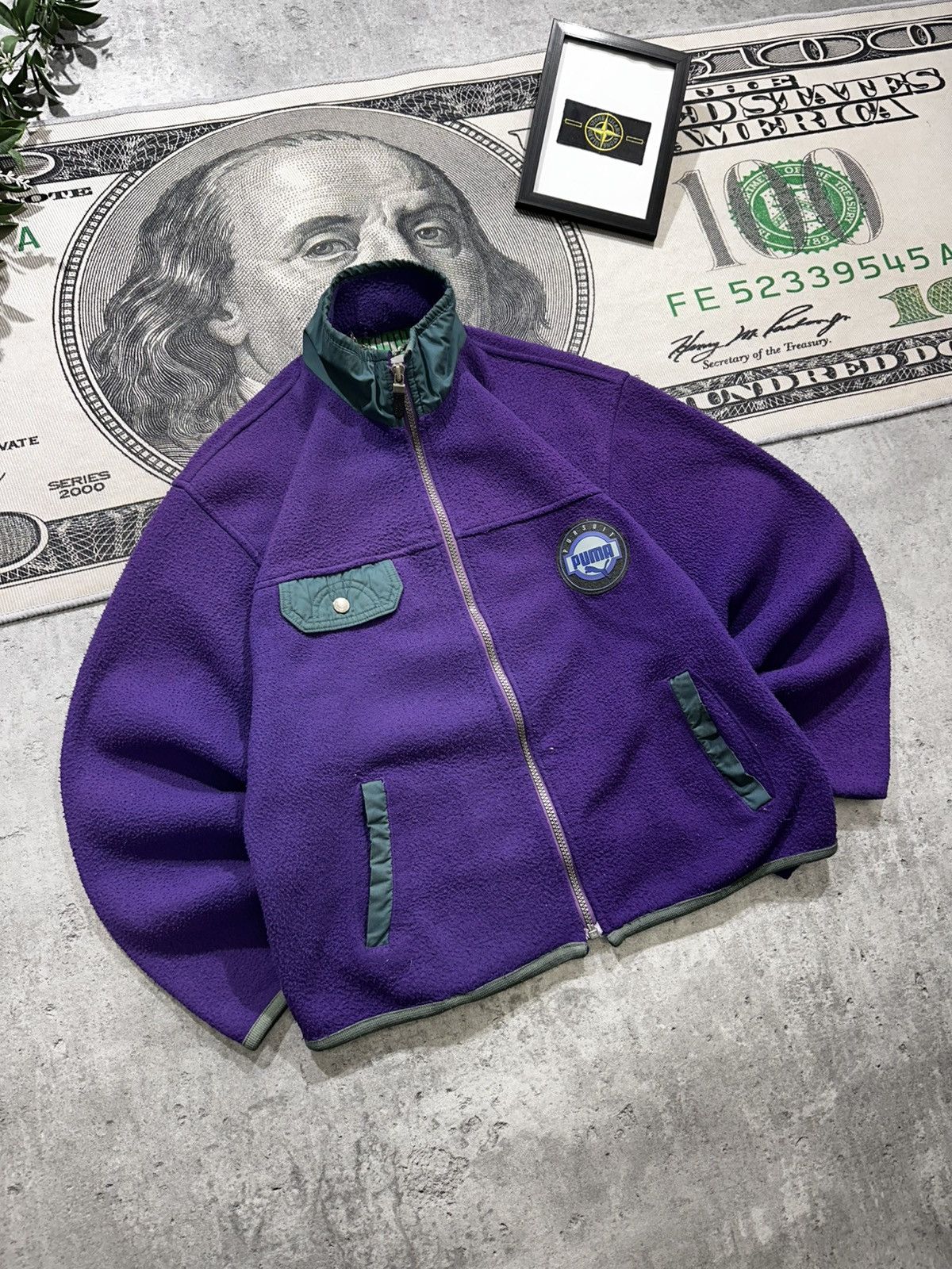 Puma Puma vintage 90’s made in Korea warm zip fleece jacket Size M / US 6-8 / IT 42-44 - 2 Thumbnail