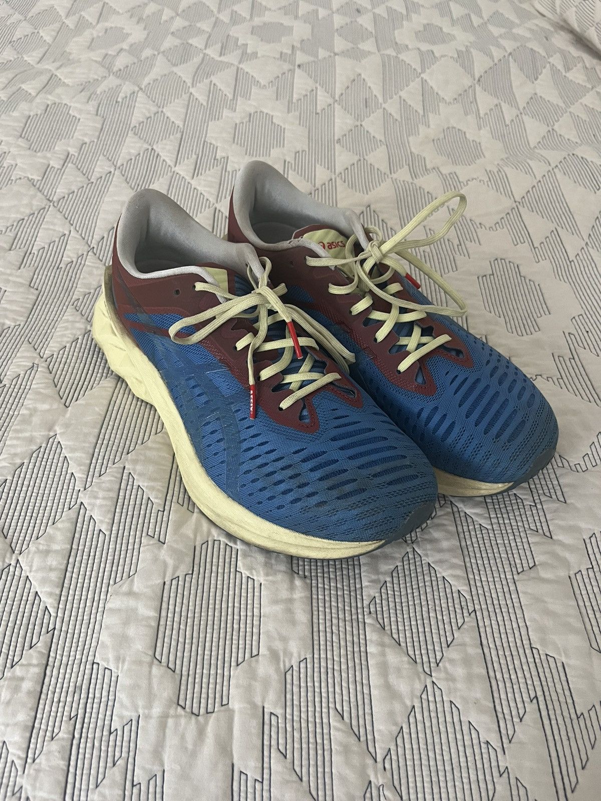 image of Affix Works x Asics Novablast Shoes in Blue, Men's (Size 9)