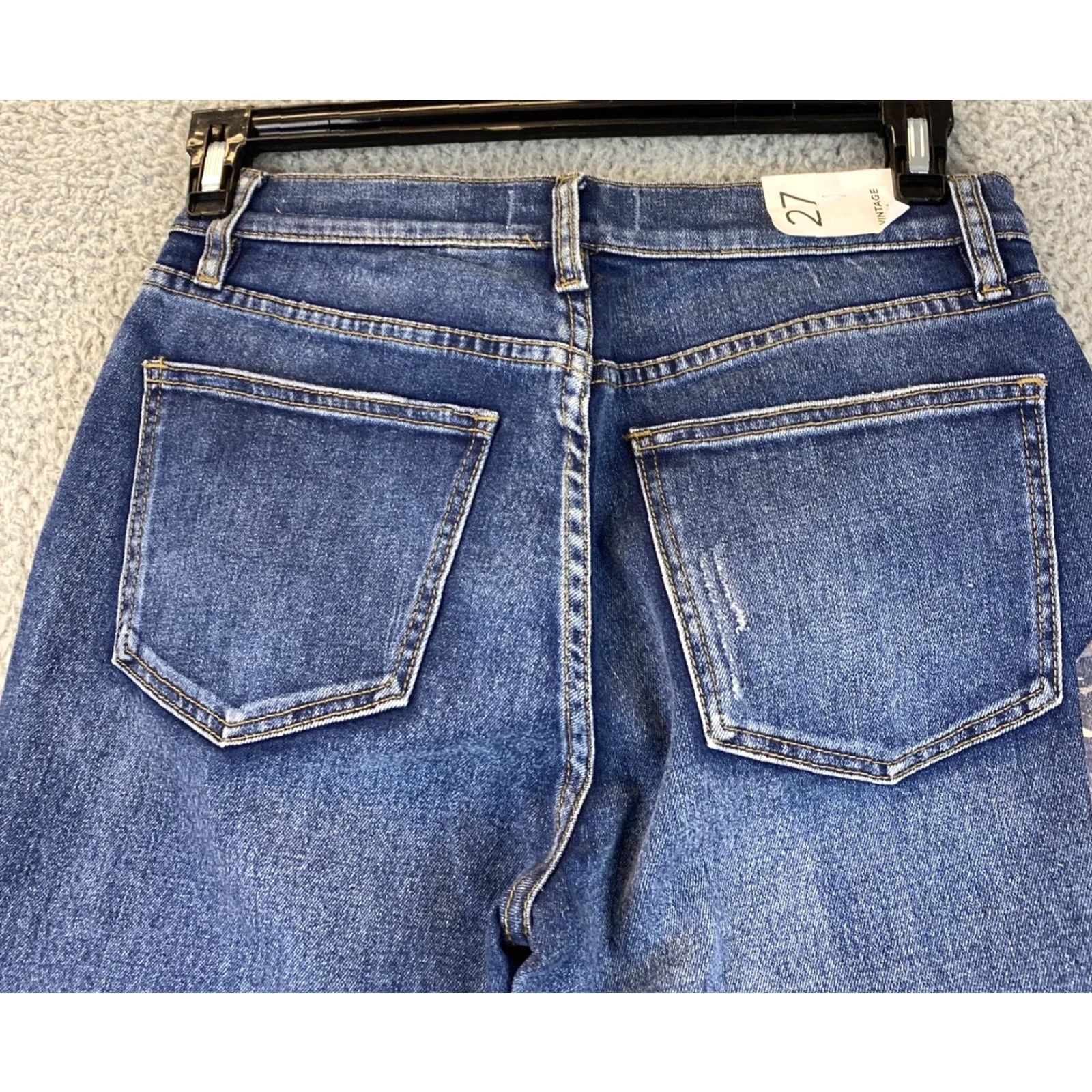 Pacsun PACSUN High Rise Straight Jeans Women's Size 28 Blue Denim 30x27 Cotton Blend Size 28" / US 6 / IT 42 - 7 Thumbnail