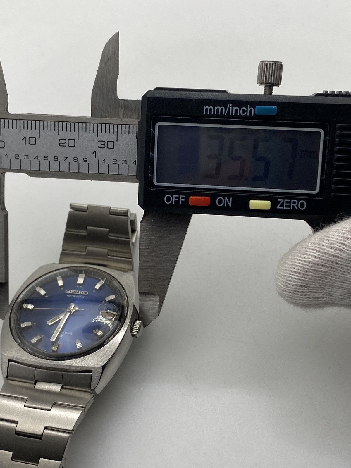 Seiko Seiko 5 Automatic 6308-8020 Navy Blue Dial Men’s Wristwatch Size 36 - 10 Thumbnail