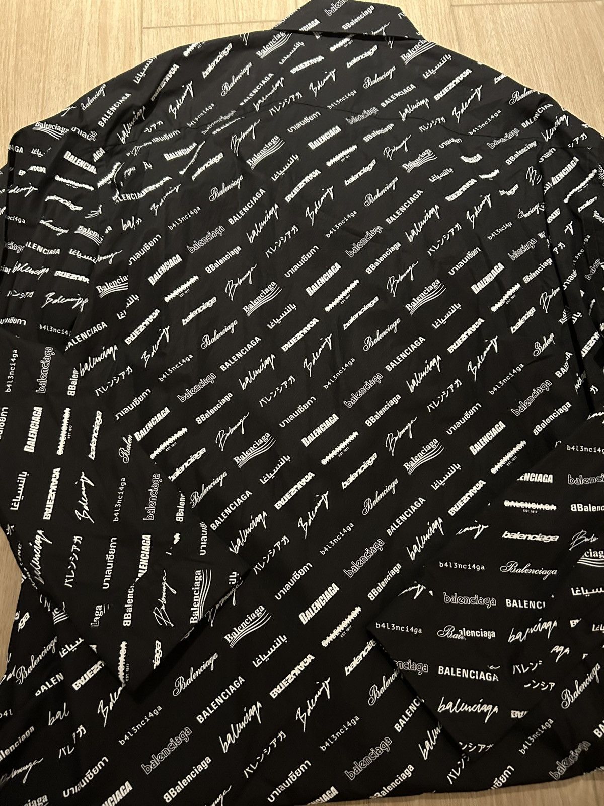 Balenciaga Balenciaga Button Up Long Sleeve Shirt Logo Print Size US XXS / EU 40 - 4 Thumbnail