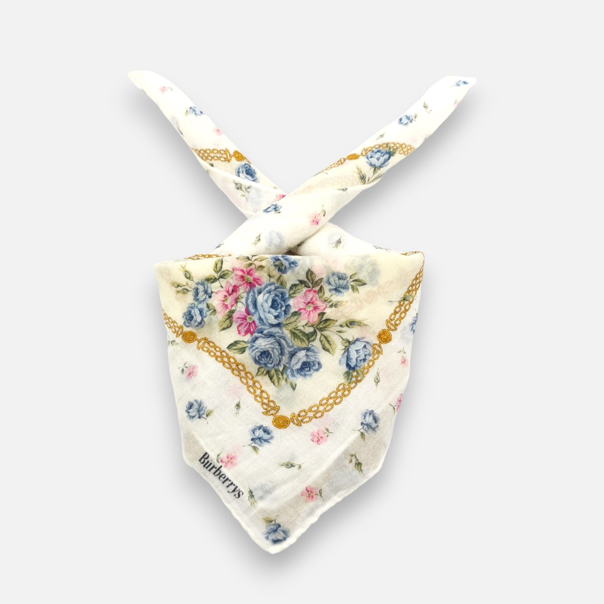 Burberry Vintage Burberry Handkerchief Pocket Square Bandana Size ONE SIZE - 1 Thumbnail