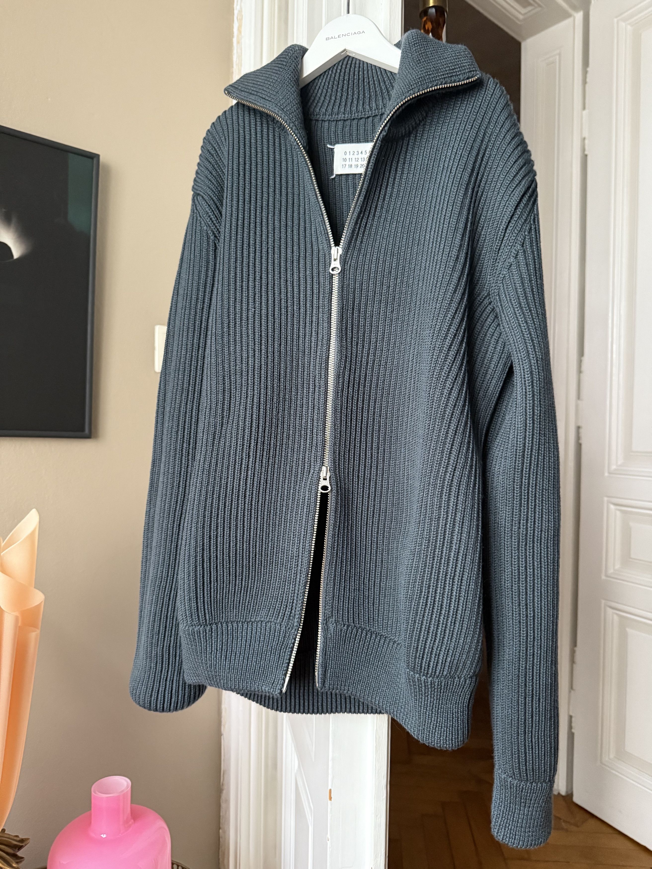 Maison Margiela Maison Margiela Wool zip Cardigan IN SIZE -S Size US S / EU 44-46 / 1 - 4 Thumbnail