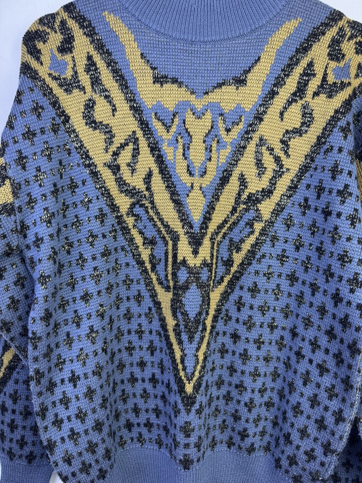 Vintage Vintage Uomo geometric pattern pullover sweater. Size M / US 6-8 / IT 42-44 - 4 Thumbnail