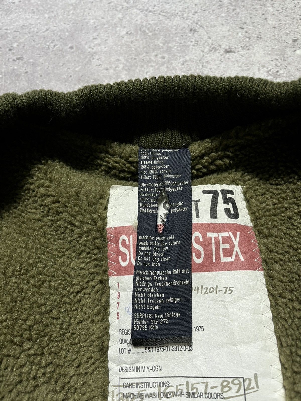 Surplus Research Vintage SURPLUS TEX Quiled Army Sherpa bomber jacket Size US XXL / EU 58 / 5 - 12 Thumbnail