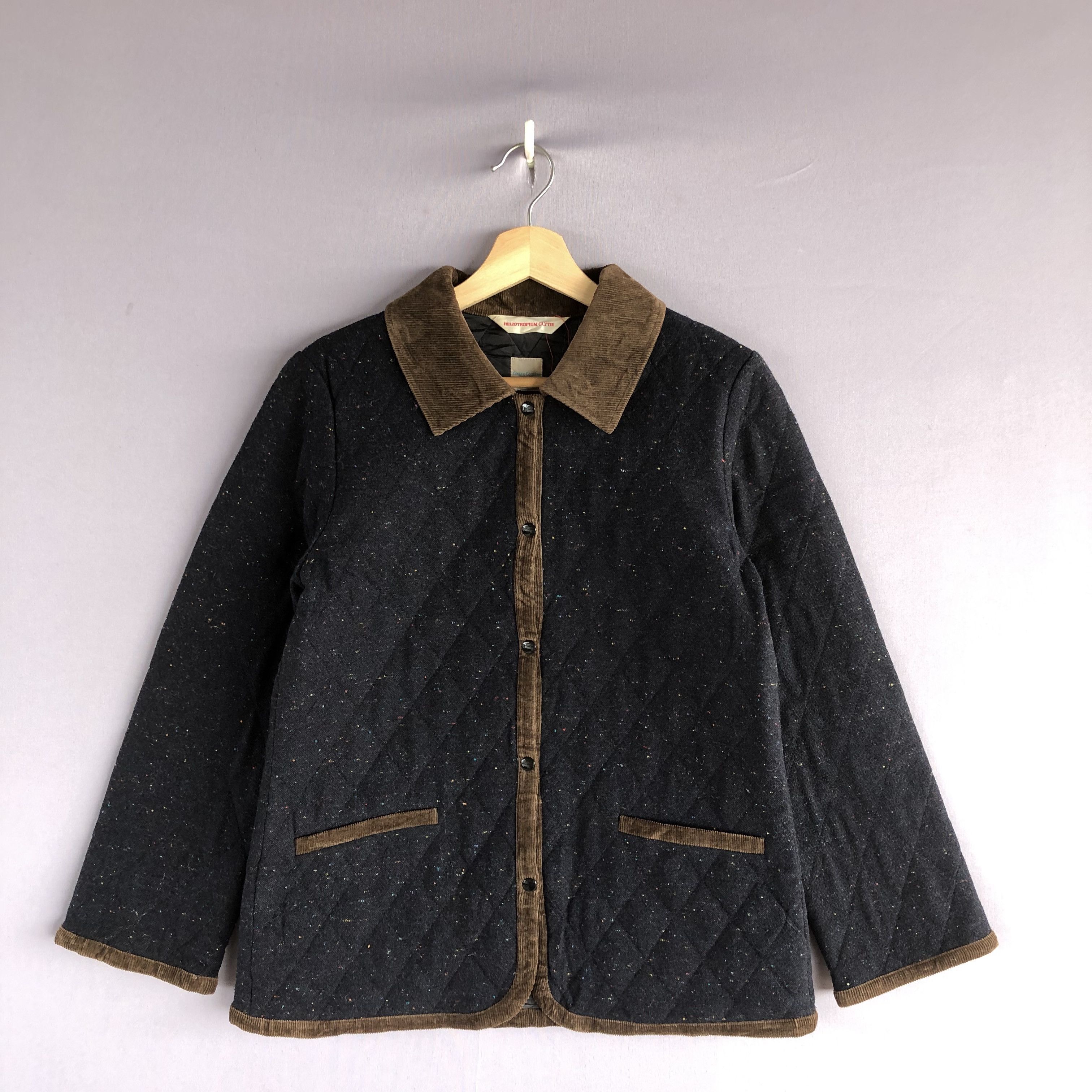 Japanese Brand × Vintage Vintage Heliotropium Japanese Quilted Hoodie Jacket Size US XS / EU 42 / 0 - 1 Thumbnail