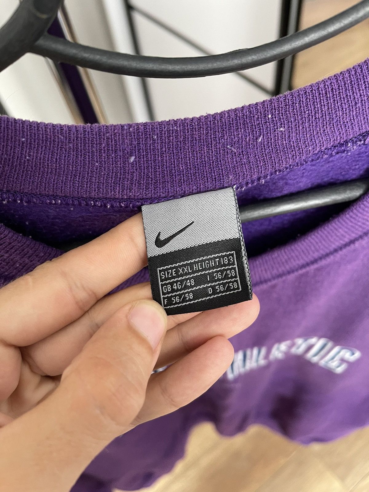 Nike Nike Athletic Vintage Sweatshirt Crewneck Big Logo 90s Size US XXL / EU 58 / 5 - 7 Thumbnail