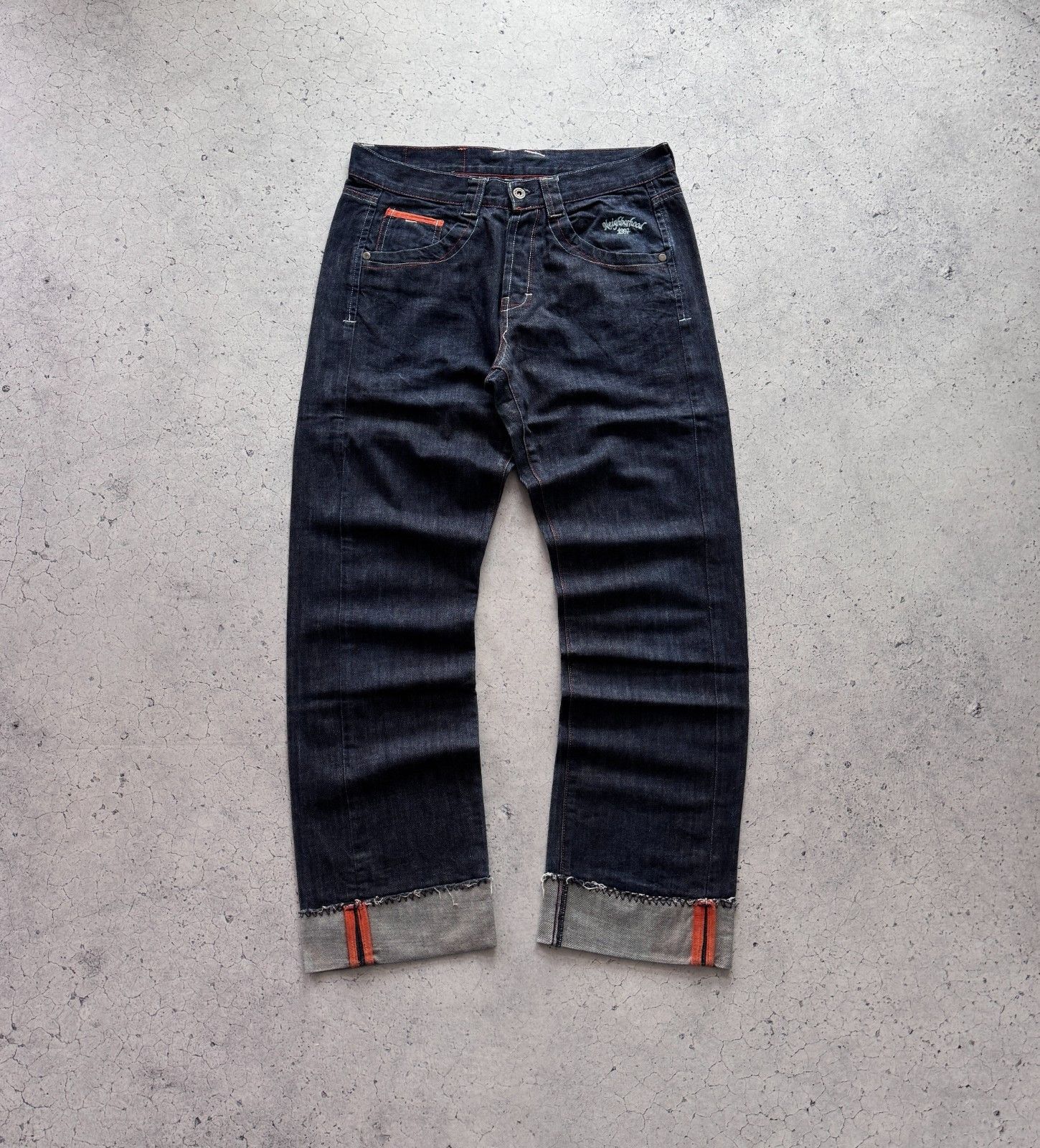 Neighborhood Neighborhood Selvedge Japan Denim Baggy Jeans Mens 34 Size Size US 34 / EU 50 - 1 Thumbnail