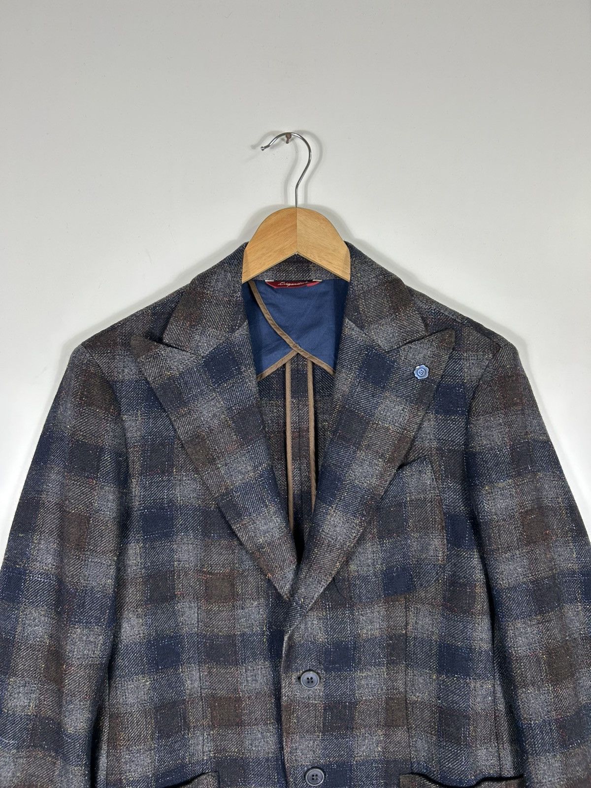 Designer 🔥51 CINQUANTUNO Italian Wool Luxury Flannel Sport Coat Size US M / EU 48-50 / 2 - 4 Thumbnail