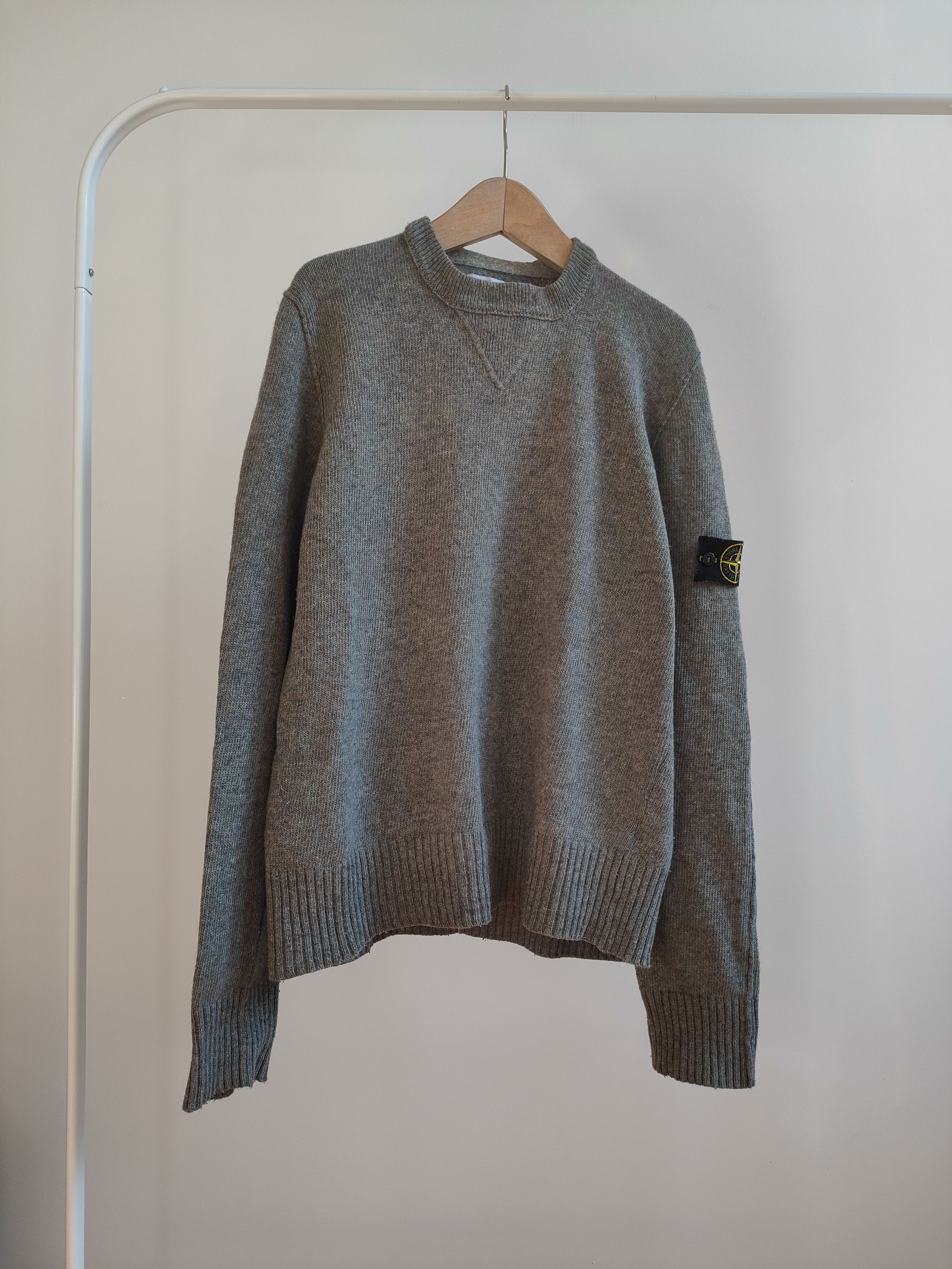 Stone Island A/W 2008 Stone Island grey wool nylon sweater Size US L / EU 52-54 / 3 - 1 Thumbnail