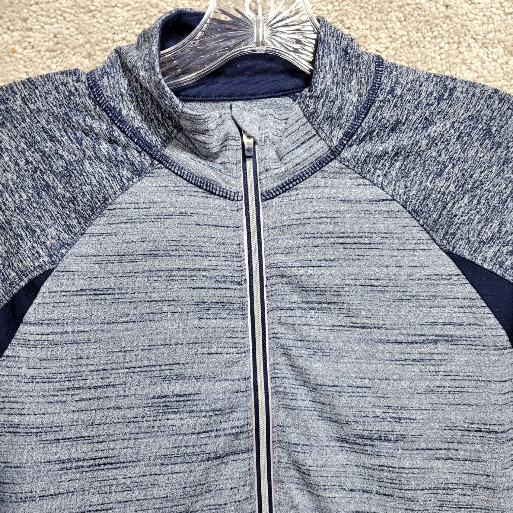 Athleta Athleta Snowscape Jacket Women's Small Blue Polyester Stretch Half Zip Mock Neck Jacket Size S / US 4 / IT 40 - 4 Thumbnail