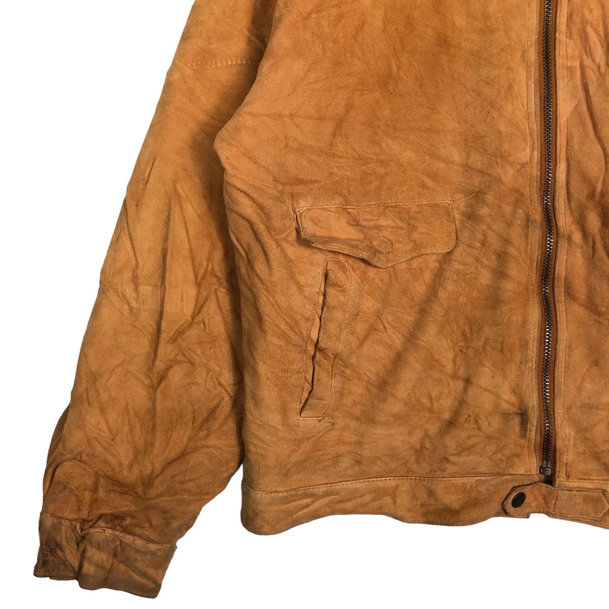 Vintage 🔥Vtg Biker Leather Jacket Ashville Inspire CP Company Size US L / EU 52-54 / 3 - 4 Thumbnail