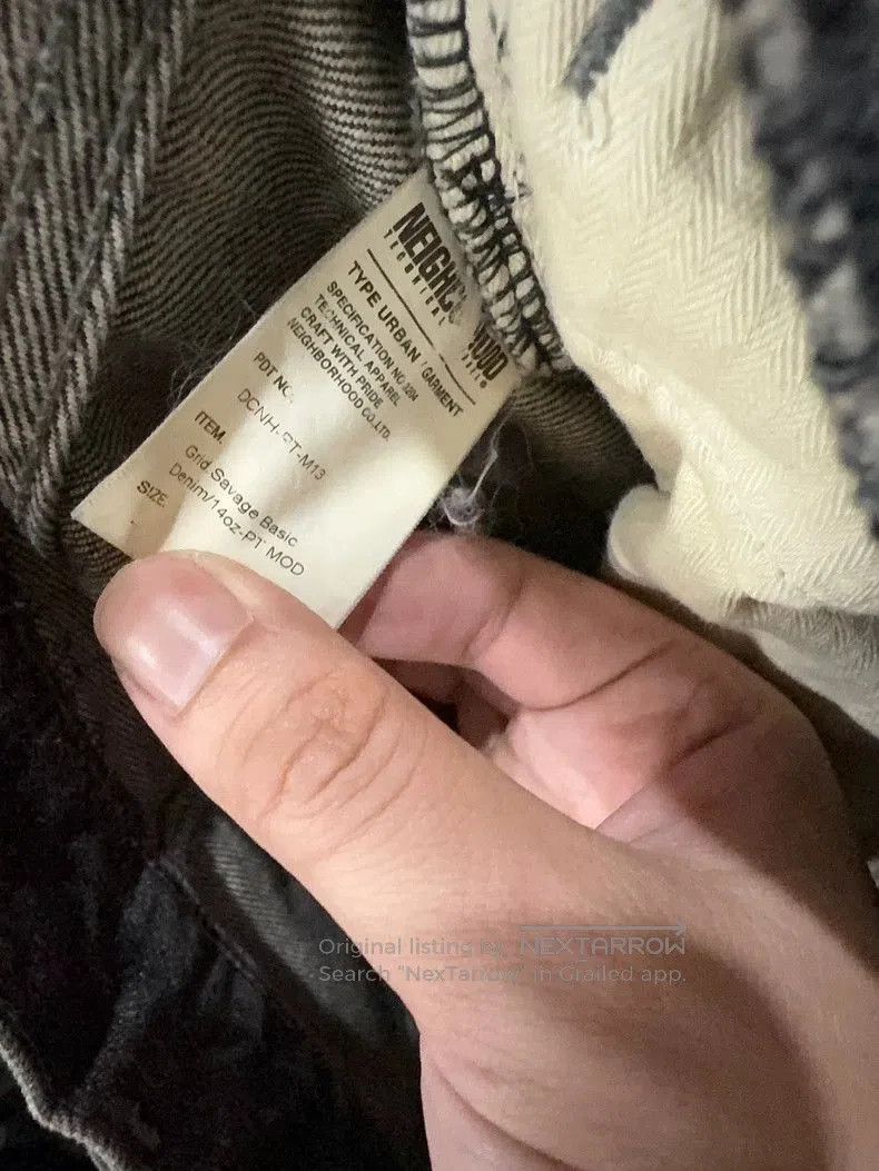 Neighborhood NBHD Vintage Denim Cropped Jeans. Size US 38 / EU 54 - 5 Thumbnail