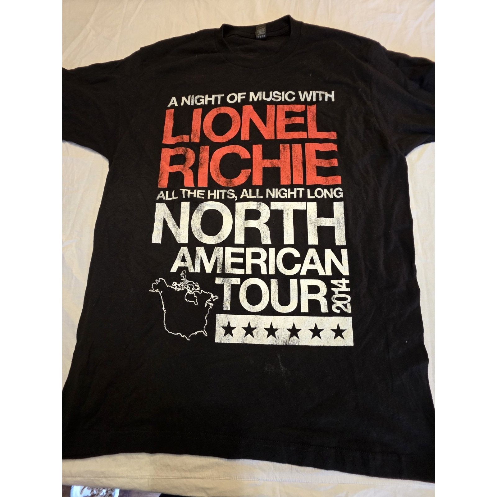 Tultex Lionel Richie North America Tour 2014 Tultex Men's Size US L / EU 52-54 / 3 - 1 Thumbnail