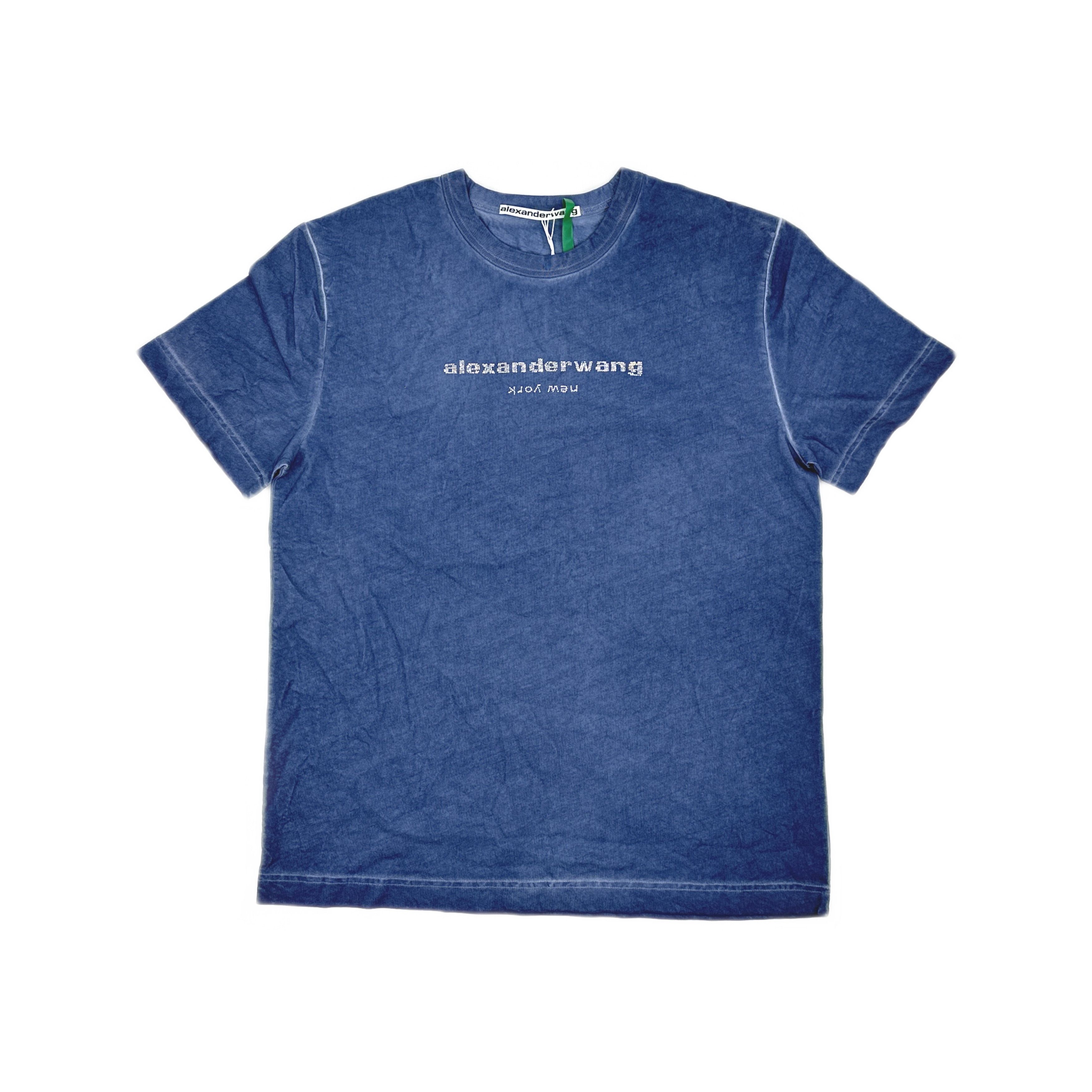 Alexander Wang Alexander Wang Rhinestone Logo T-Shirt Size L Size US L / EU 52-54 / 3 - 1 Thumbnail