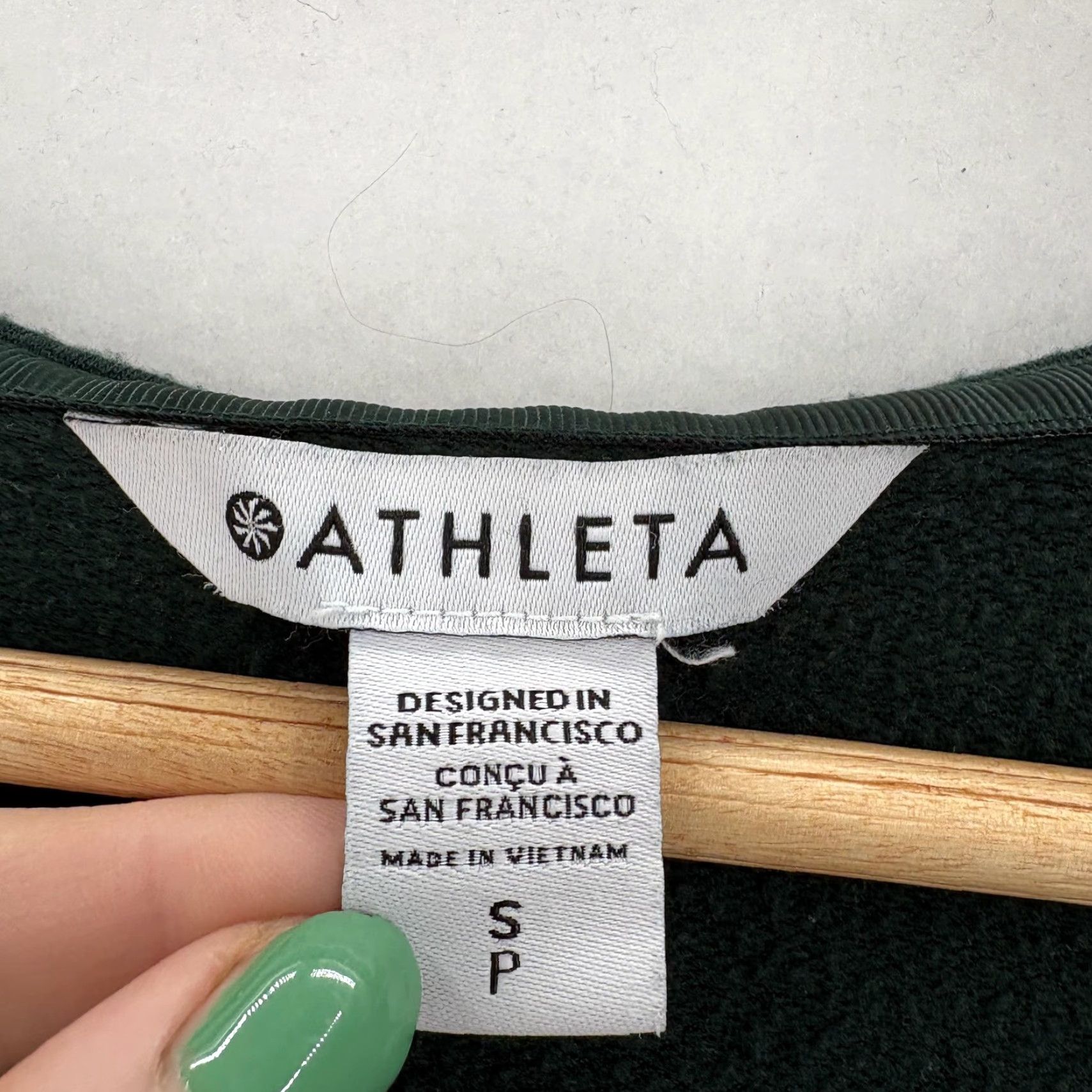 Athleta Athleta Green Wrap Hoodie Womens Small Fleece Cowl Neck Gym Purana Sweatshirt Regular Size S Size S / US 4 / IT 40 - 4 Thumbnail