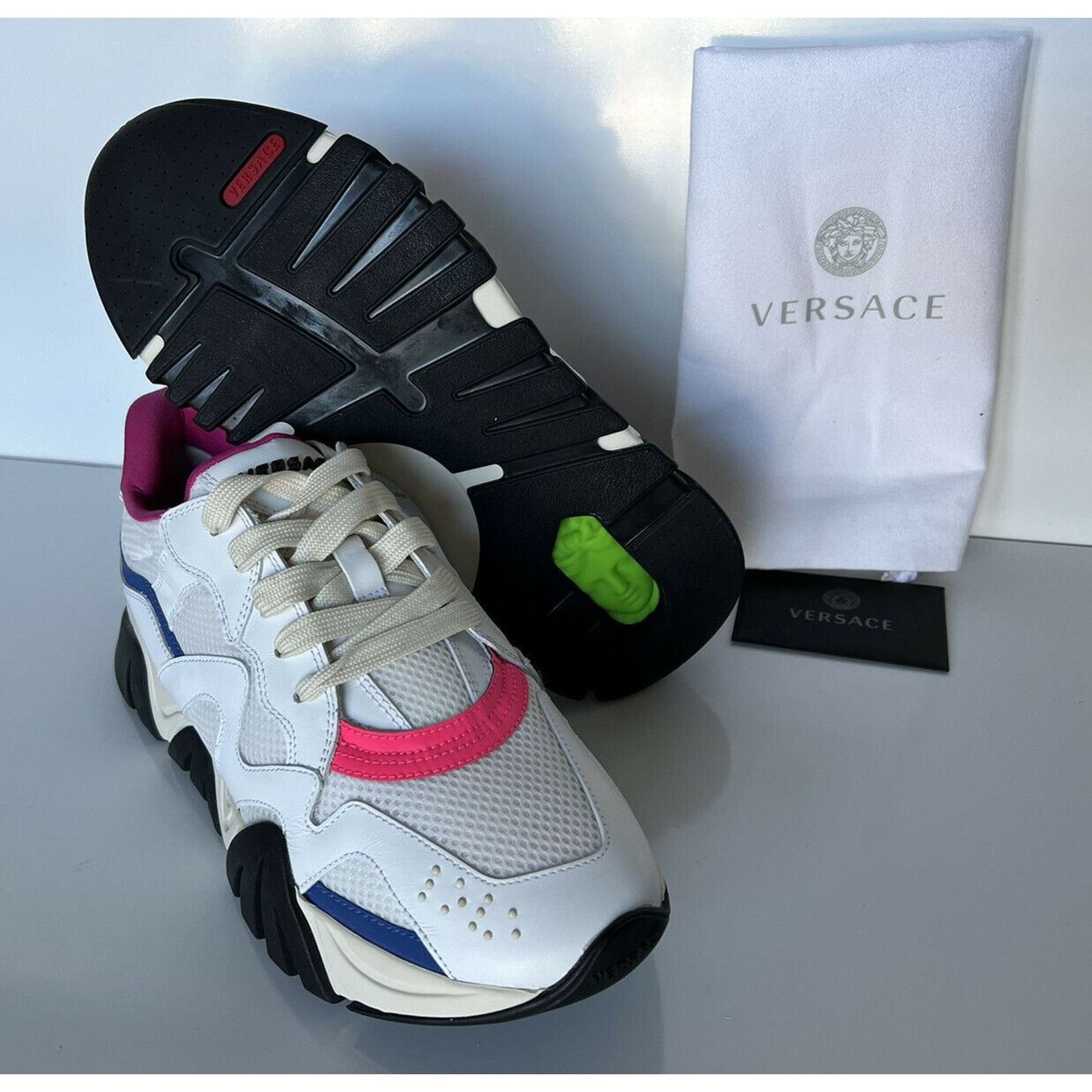 Versace VERSACE SQUALO WHITE MULTI TRAINERS Sneakers 10 US (40 Euro) Size US 10 / IT 40 - 11 Thumbnail