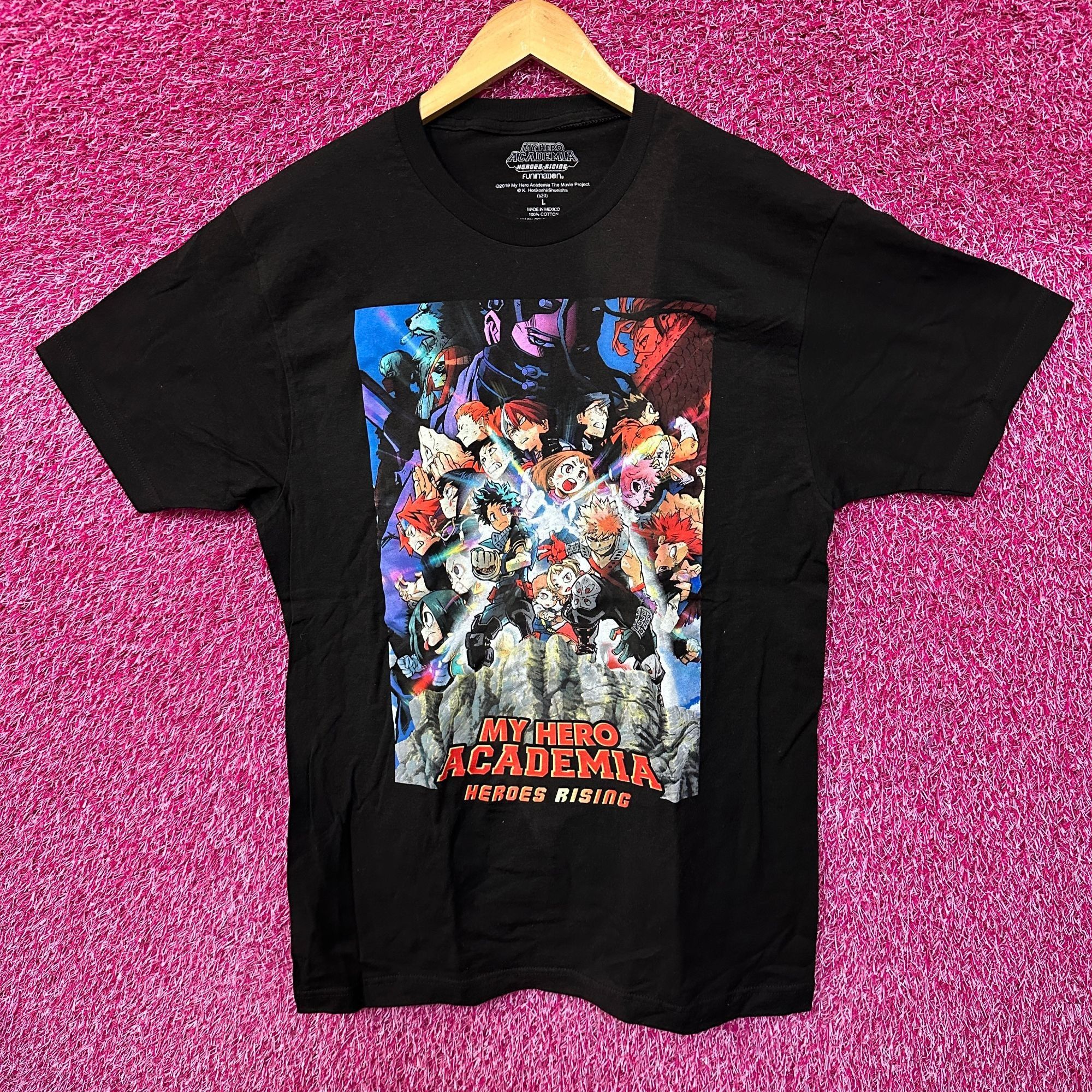 Anime My Hero Academia Heroes Rising Anime Movie Poster Tee L Size US L / EU 52-54 / 3 - 1 Thumbnail