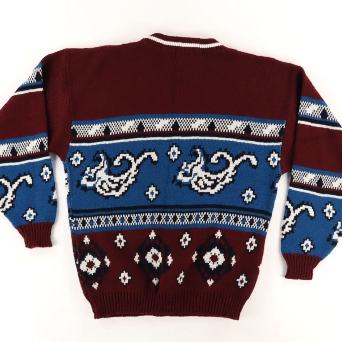 Vintage VTG Towncraft Solid Long Sleeve Sweater Maroon Men’s L Shirt Size US L / EU 52-54 / 3 - 4 Thumbnail