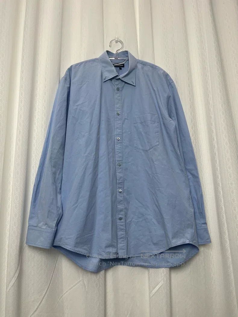 Balenciaga Balenciaga size 39 Back Logo Long Sleeve Shirt Size US XS / EU 42 / 0 - 1 Thumbnail